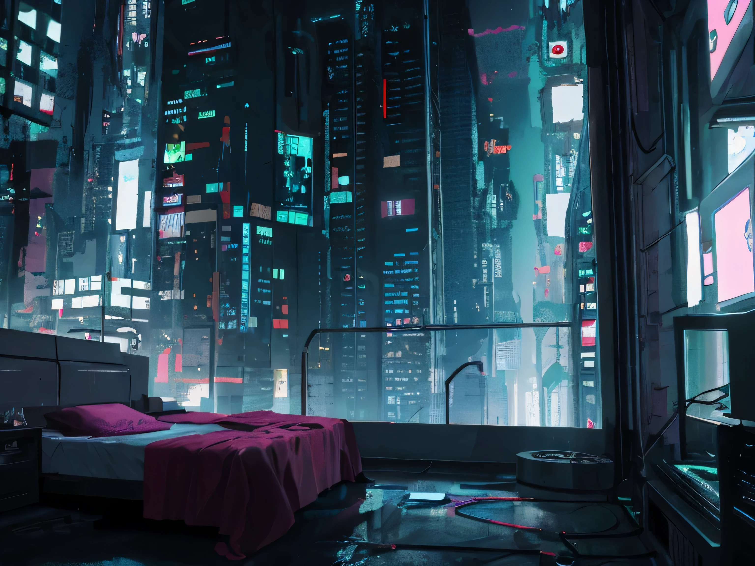 Cyberpunk room