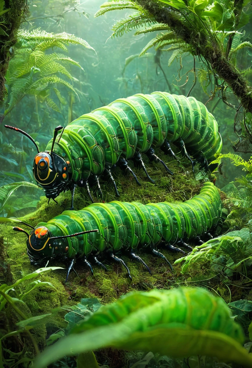 The World of Giant Caterpillars, Science Fiction.