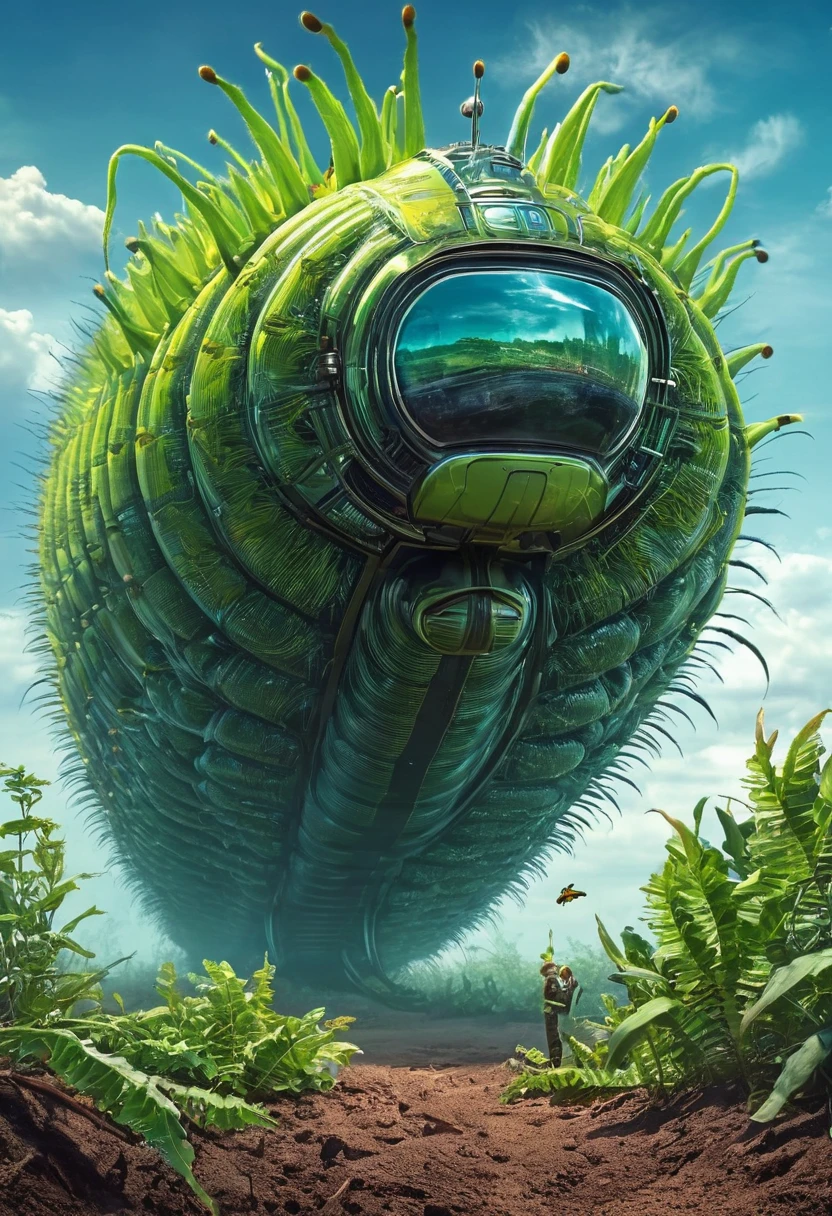The World of Giant Caterpillars, Science Fiction.
