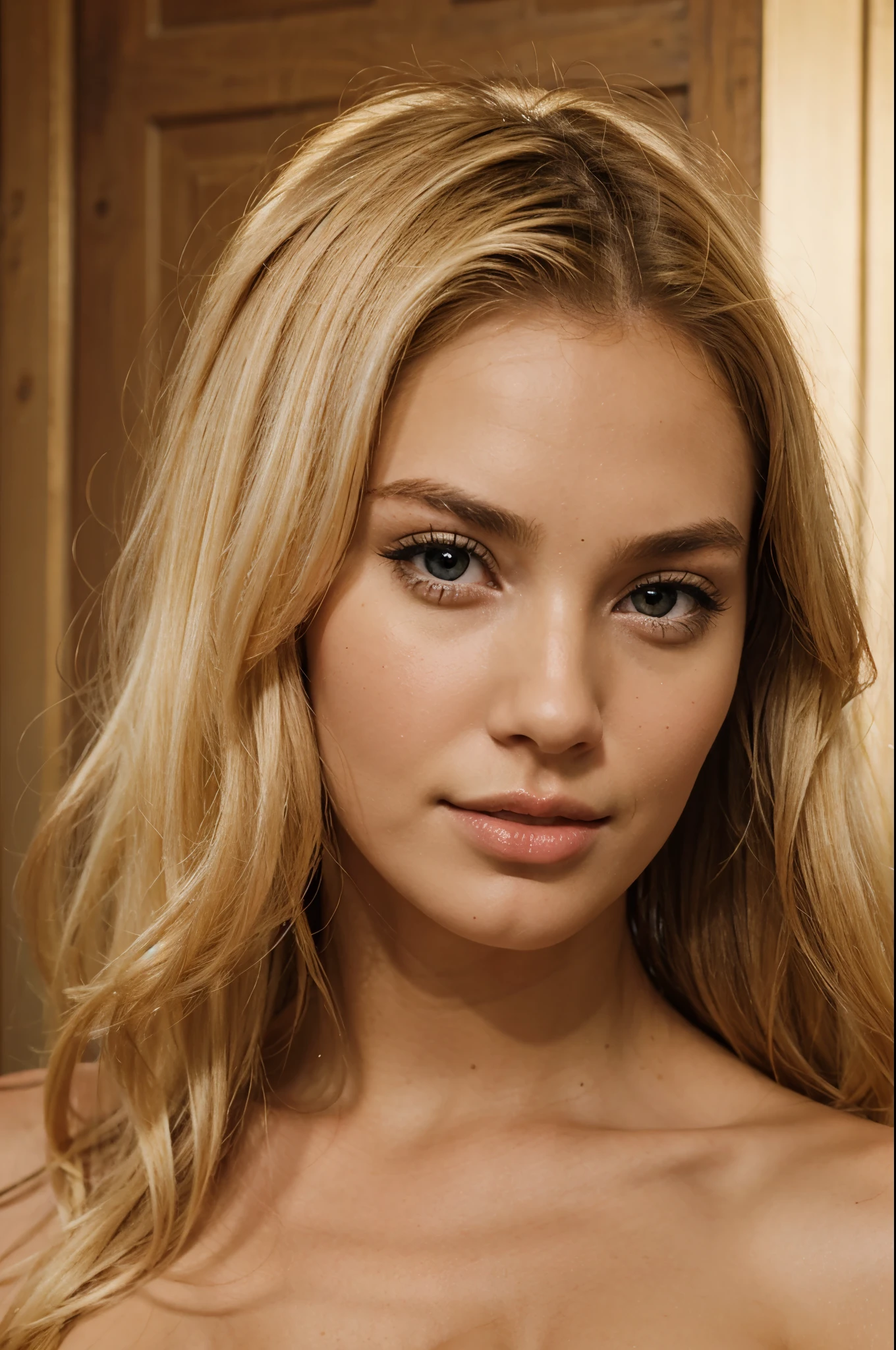 create european blonde woman with porn face 
