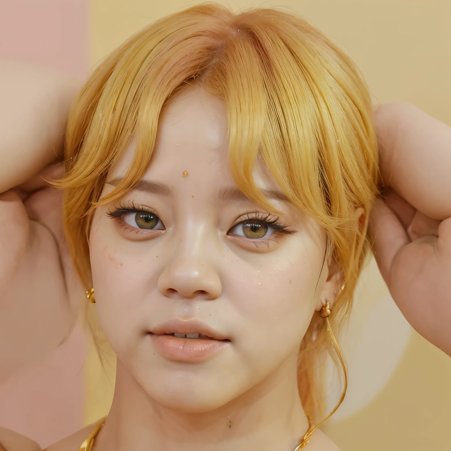 Jimin de olhos amarelos