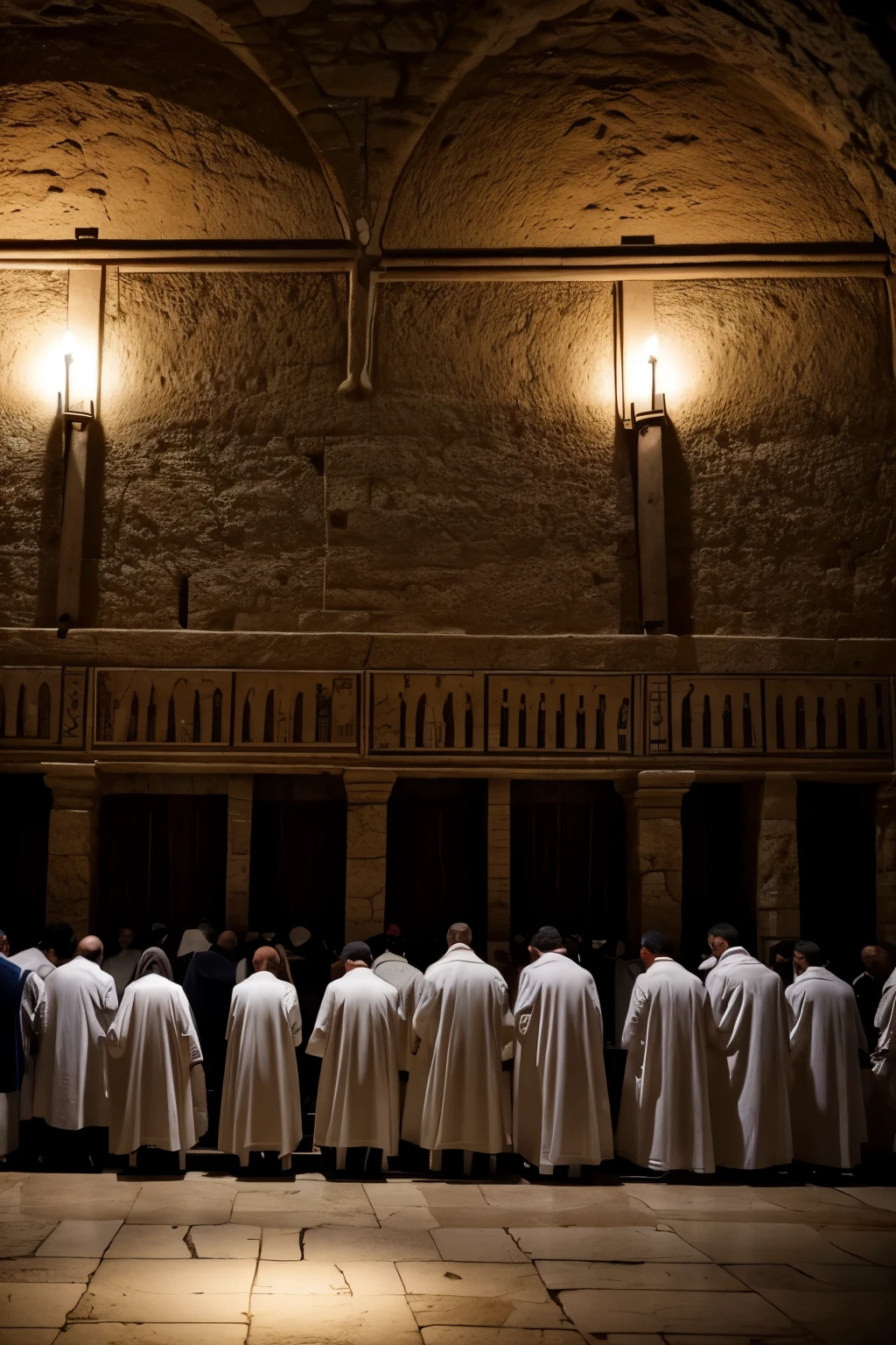 Jesus' tomb was sealed, and his followers gathered in prayer, eagerly awaiting the fulfillment of the prophecies.