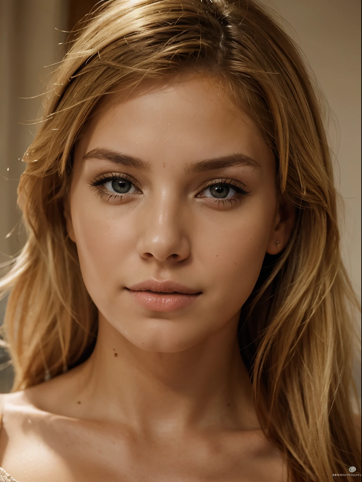 foto cruda, 4k, textura de la piel, retrato de mujer rubia hermosa, 22 fotos, autoretrato