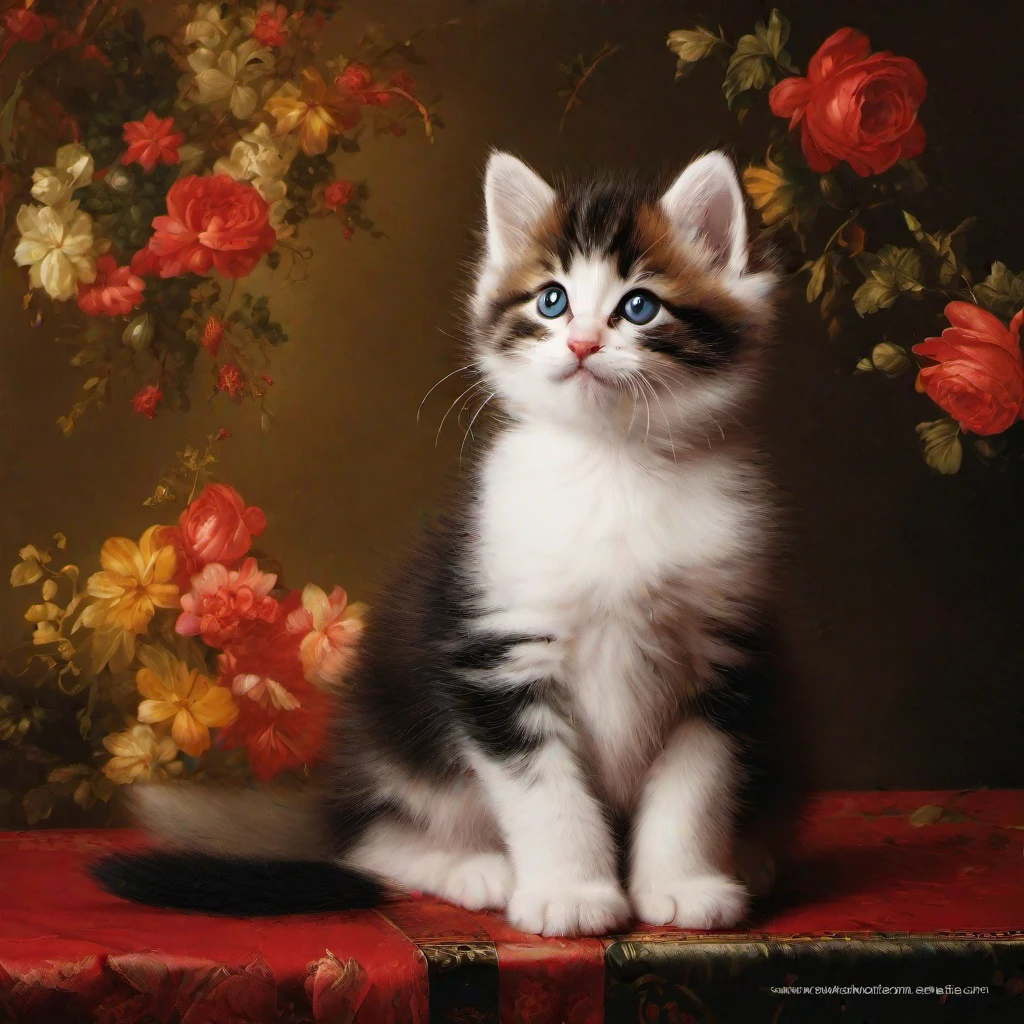 (masterpiece, best quality:1.2), Kitten, solo