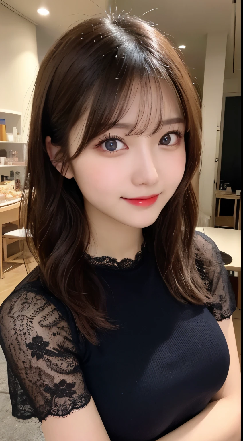 table top, highest quality, shape, Super detailed, finely, High resolution, 8k wallpaper, 完璧なダイナミックな構shape, beautiful and detailed eyes, small breasts, natural color lip, random sexy pose,smile,big city、20 year old girl、midnight、beautiful and detailed face、perfect and beautiful face,Big eyes、real photos（best image quality）,long dress dress