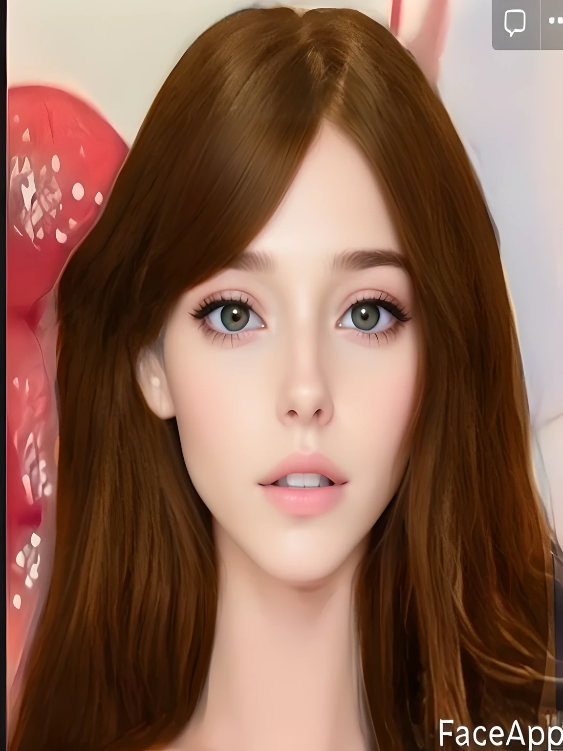 a closeup of a woman with long brown hair and a pink dress, hermoso rostro realista, hermoso rostro realista, hyperhermoso rostro realista, cara muy realista, cara hermosa y realista, cara realista, unique and realistic face, cara muy realista, cara perfecta realista, cara hiperrealista, rostro humano realista, Cara ultra realista, con cara muy detallada, photohermoso rostro realista