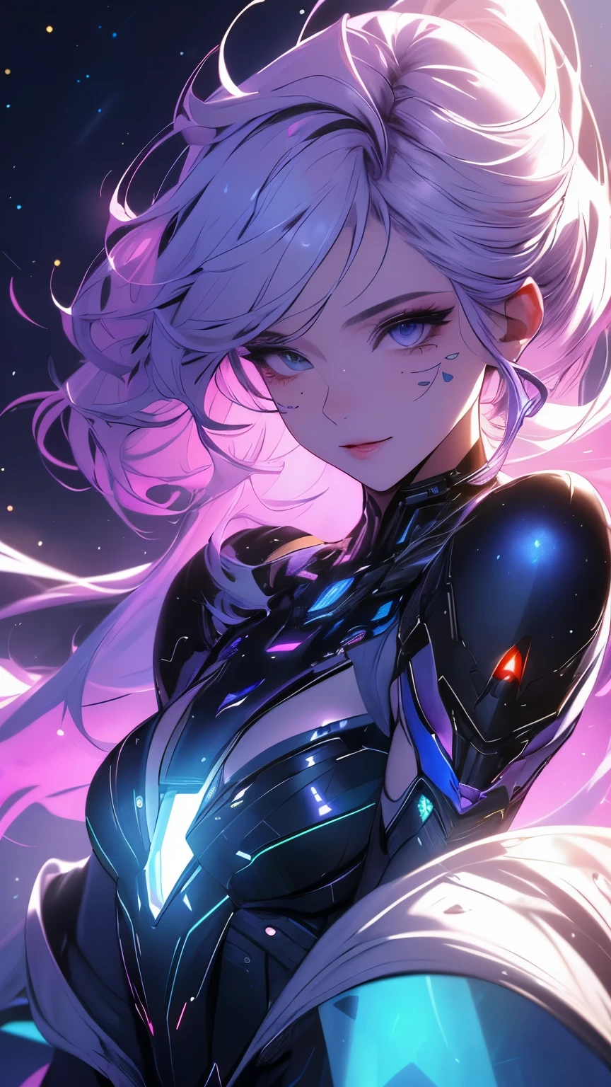 Sensual magnetic attraction, iridescent skin and hair that shines like stars, futuristic costumes that react to ambient light, creating pulsating light patterns.
(best quality,4k,8k,highres,masterpiece:1.2),ultra-detailed,(realistic,photorealistic,photo-realistic:1.37),HDR,UHD,studio lighting,ultra-fine painting,sharp focus,physically-based rendering,extreme detail description,professional,vivid colors,bokeh,portraits,sci-fi,modern fashion,interactive light display,glowing patterns,complex futuristic design,beautifully curved lines,colorful visual effects,mirror-like reflections,ethereal atmosphere,delicate facial features,intricate body tattoos,elegant hairstyles,illuminated surroundings,innovative technology,translucent garments,alluring poses.