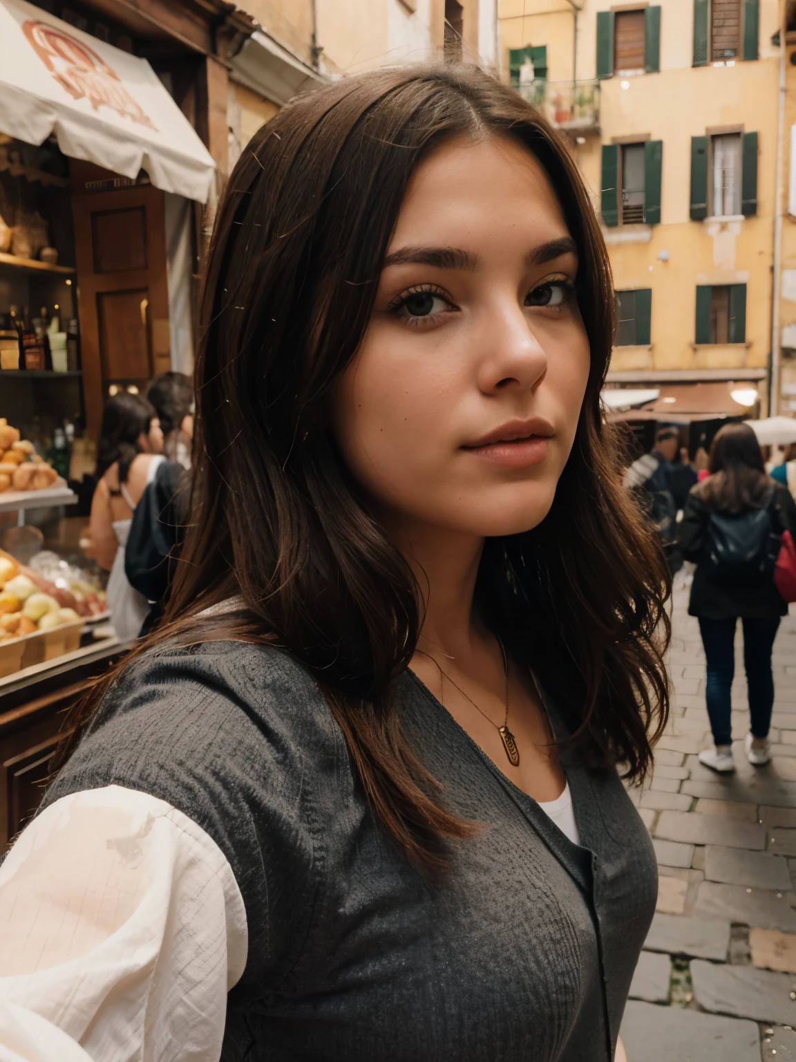 Thick brunette girl, firenze