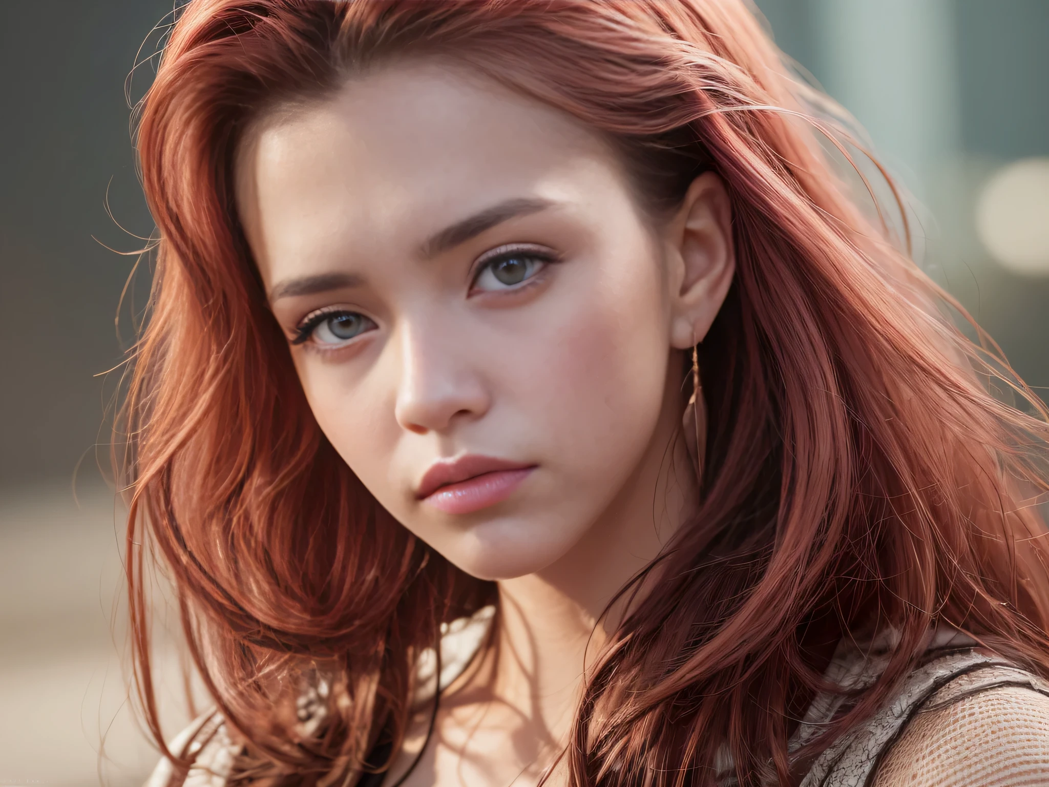 woman (redhead, half long curly hair), masterpiece, best quality, highest quality, cinematic lighting, (volumetric lighting), extremely detailed CG unity 8k wallpaper, focused, 8k wallpaper, 4k wallpaper, extremely detailed, ultra realistic, photorealistic, sharp focus, absurdres, (HDR:1.2), (high contrast), photograph, detailed and intricate, instagram, portrait, highly detailed, digital painting, artstation, concept art, smooth, sharp focus, illustration, cinematic lighting,