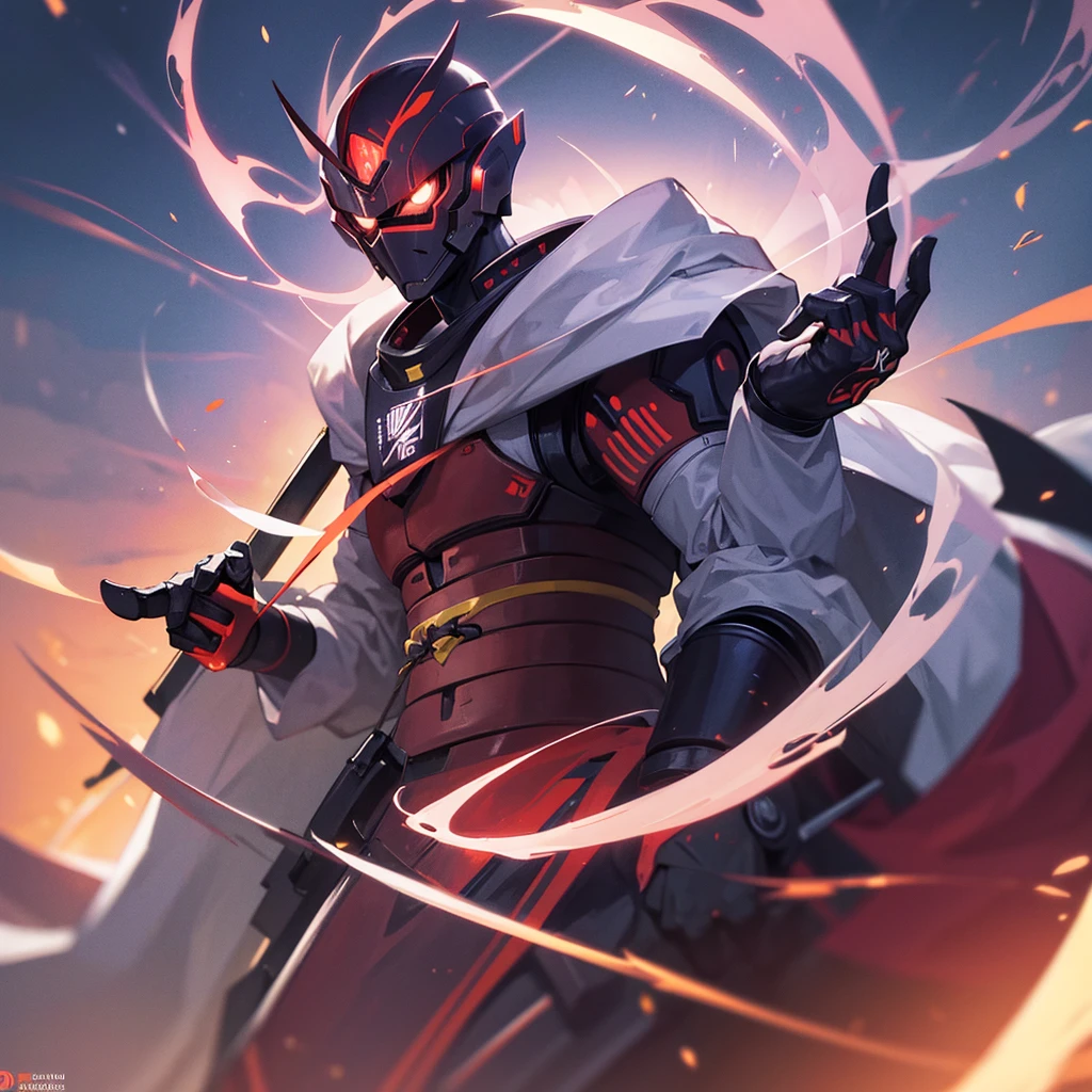 A battered cyborg samurai, with obvious damage, is facing off against the evil boss Mecha ninja in an urban decay setting. The scene unfolds with intense energy as the cyborg samurai prepares to engage in an epic battle. The cyborg samurai stands tall, emanating a sense of perseverance and determination. The surface of its body reveals the wear and tear of countless battles, with battle scars and damaged armor adding to its fierce appearance. The cyborg samurai possesses a blend of futuristic technology and ancient samurai aesthetics, embodying the spirit of traditional Japanese warriors in a cybernetic form. The color scheme of the cyborg samurai showcases elements of the traditional Japanese culture, with a focus on vibrant and contrasting hues. The color palette includes rich reds, deep blues, and vibrant gold, representing the iconic Japanese color scheme. These colors add an exquisite touch to the visuals, creating a sense of authenticity and cultural significance. On the other side, the evil boss Mecha ninja stands in a purple chrome color scheme, exuding an aura of mystery and power. The purple chrome finish highlights the ninja's advanced technological enhancements, giving it an otherworldly appearance. The Mecha ninja's design is sleek and agile, with sharp edges and an intimidating presence. The urban decay setting adds a gritty and dystopian atmosphere to the scene. The backdrop is filled with dilapidated buildings, overgrown vegetation, and decaying infrastructure, signifying the aftermath of a once-bustling city. The crumbling structures and faded graffiti emphasize the sense of abandonment and desolation. In terms of image quality, the prompt demands the highest standards. The generated image should possess the best quality, with a resolution of 4k or 8k. The level of detail should be ultra-detailed, approaching photorealism. The lighting should be carefully designed, with studio lighting techniques enhancing the overall impact of the image. The co
