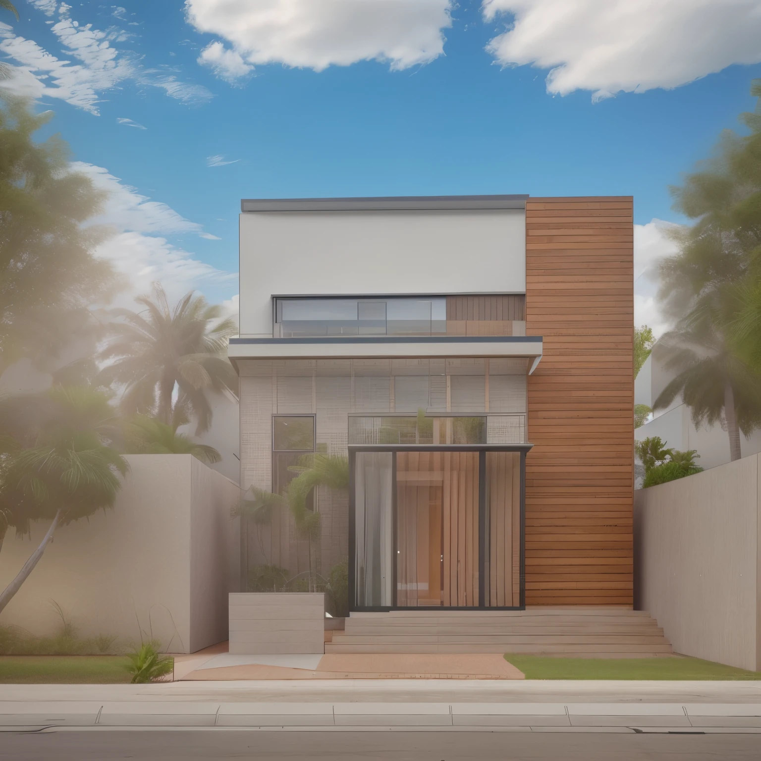 a rendering of a modern house with a large front yard, high quality rendering, precise architectural rendering, exterior design, modern house, beautiful rendering, contemporary house, realistic architecture, render to resolute perfection, very realistic render, professional render, one house, complete house, inter dimensional villa, realistic rendering, architectural rendering, realistic render
