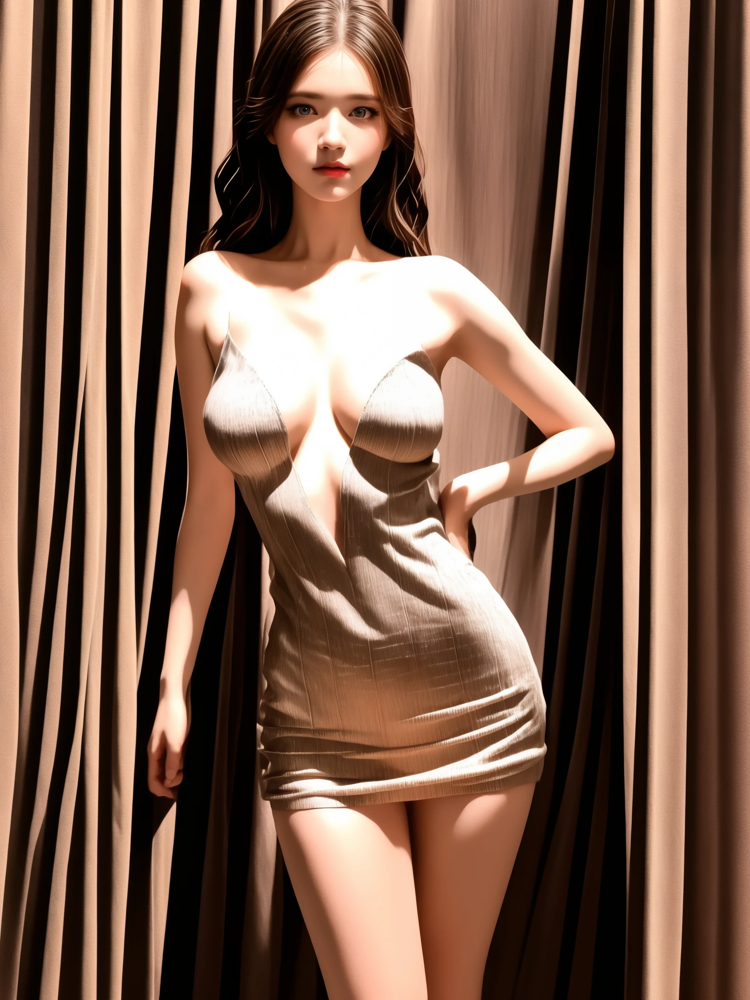 detailed lips, long wavy hair, serpents for hair, fierce expression, pale complexion, mesmerizing gaze, vibrant colors, soft lighting, (hyperrealistic), (illustration), (high resolution), (8K), (extremely detailed), (best illustration), (beautiful detailed eyes), (best quality), (ultra-detailed), (masterpiece), (wallpaper), (photorealistic), (natural light), (detailed realistic beautiful face), (high detailed realistic skin texture), (solo:1.51), (1 girl:1.52), (high detailed realistic hair), (ashgrey hair:1.35), (heterochromic eyes), (detailed eyes), (beautiful eyes:1.37), (sparkling eyes), (realistic huge breasts:1.5), (slender abs), (dynamic pose), (closed tiny mouth:1.3), (concentrated expression), (upon body from head to thigh:1.55), (looking at viewer), (double eyelids), forest background,