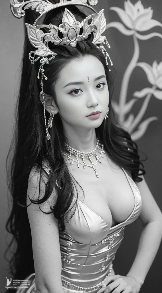masterpiece, best quality, 1 girl, alone, ((aldult)),(huge breasts), long hair,micro thong,happy, looking at the audience, Dunhuang Mogao Grottoes, (background),(precise、perfect face shape:1.3),ultra high definition,Ray tracing,,reflected light, Correct structure,Award-winning,high detail,Lighten shadow contrast,facial lighting ,Cinema lighting,masterpiece,Super details,high quality,high detail, best quality,16k,high contrast,