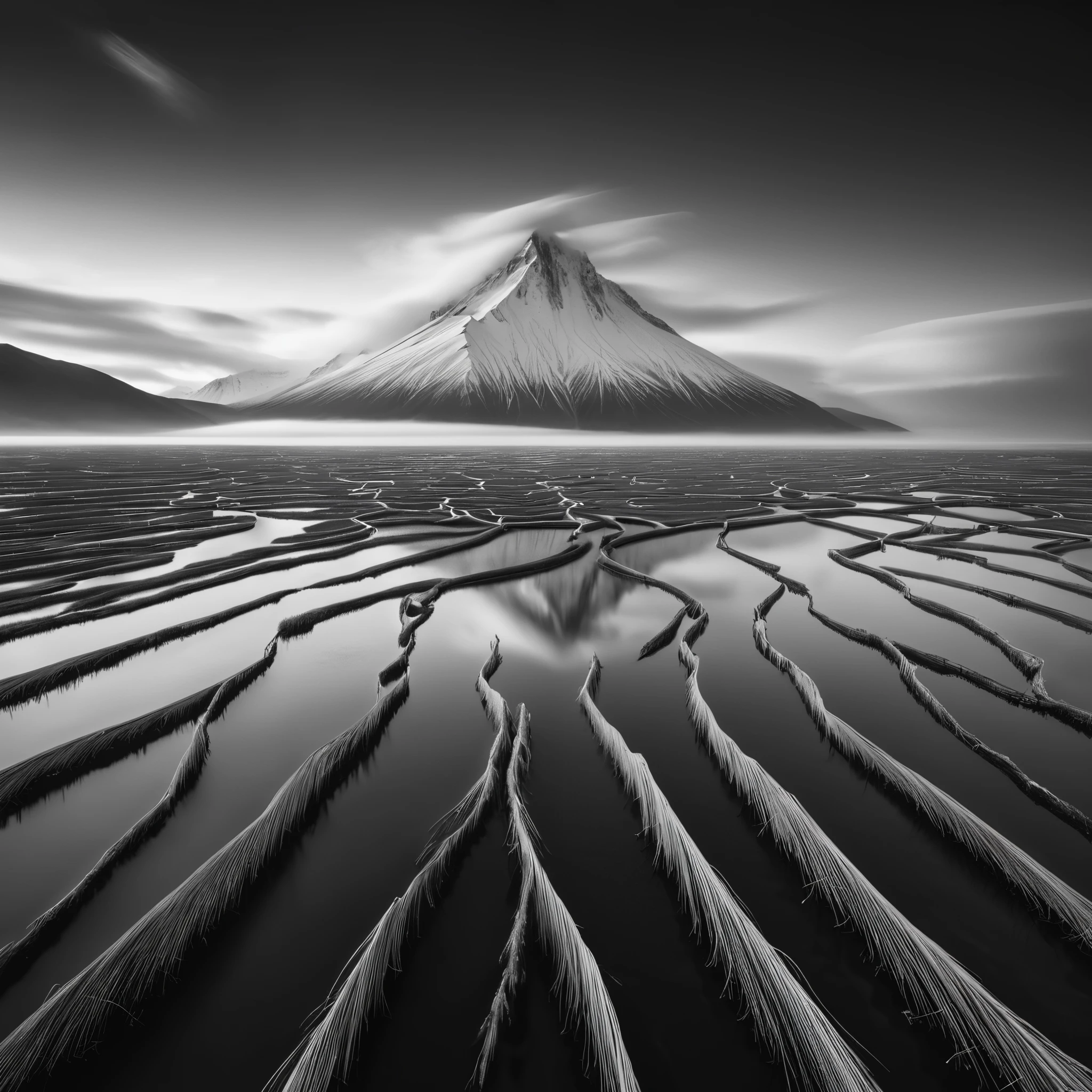 black and white landscape photography,National Geographic award-winning works,8k,George Digalakis