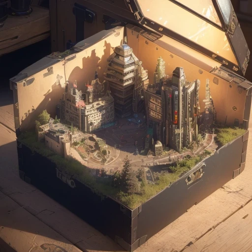 6598年Mars realistic model, (split ends, original photo, best quality, masterpiece:1.4),Steampunk Cyberpunk 6820 City,(CyberpunkMars light:1.3), Mars (related to land),(in a small nature box:1.3),Isometric, small nature, landscape on foundation,landscape,