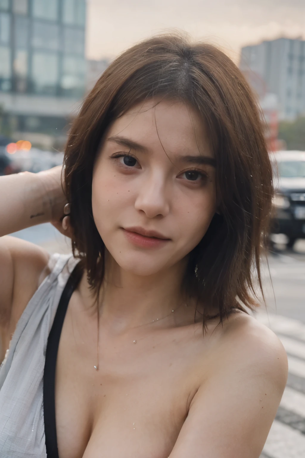 ((1 girl comes in)),Young woman in chic street clothes, Neo Tokyo, in the middle| complicated| Highly detailed| Stunning beauty| precise straight line| Lively| Comprehensive Movies| Carn Griffiths| Conrad Roset, 8k, movie light, rain, best quality, high resolution, open blue sky, (Pictures of the most beautiful people in the world:1.5),(tattoo),((Random pose)),((Fancy hair color)),((Beaming)),(Sexy style),((Greasy skin)),angle from above,Big Drill,Whole Esbian,(black mask)