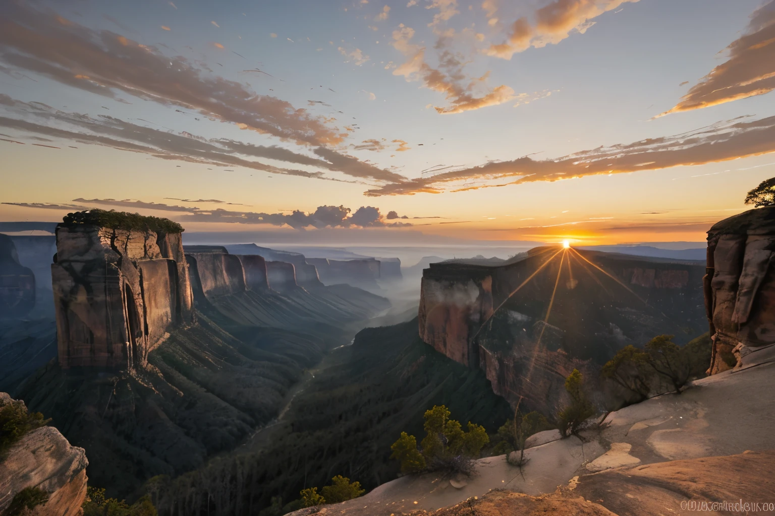 Sunrise at a national park
