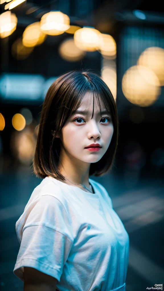 (masterpiece, shape, highest quality:1.2), get used to it, Complex, 8k, HDR, cinematic lighting, sharp focus, photograph, girl around 20 years old, social person, company, tired, No money, I'It's sad, it hurts, it hurts expression