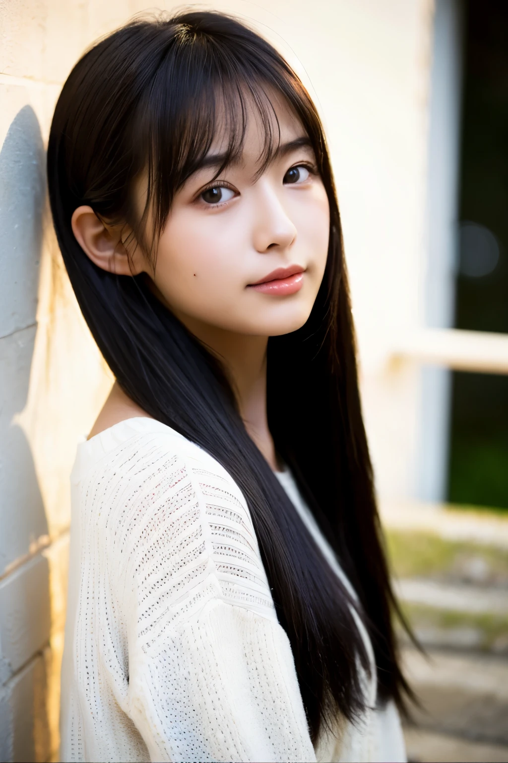 ((highest quality)), ((masterpiece)), (be familiar with), perfect face, Japanese, woman, long black hair