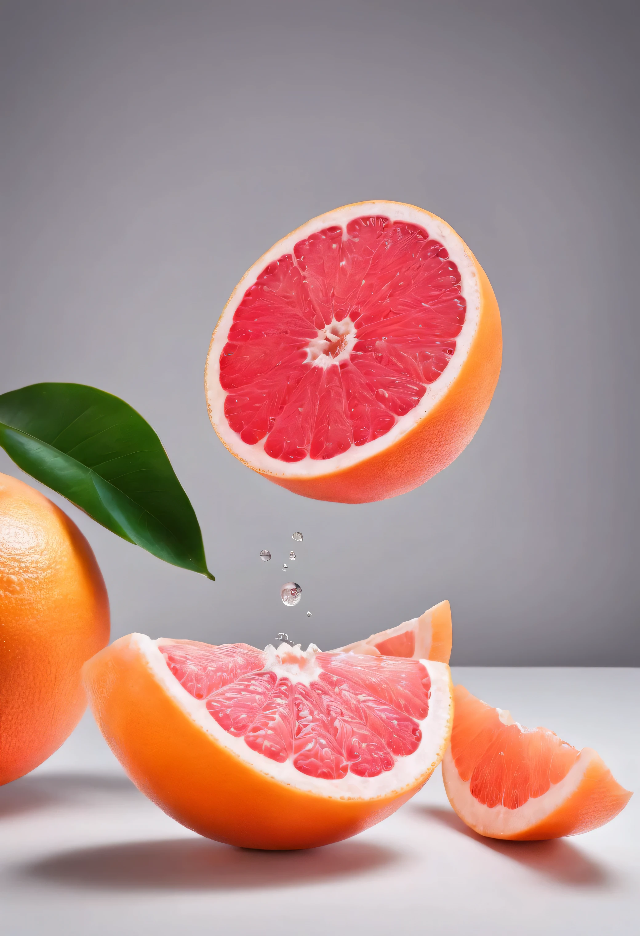 grapefruit, white background, product photo, food photography, magazine photo