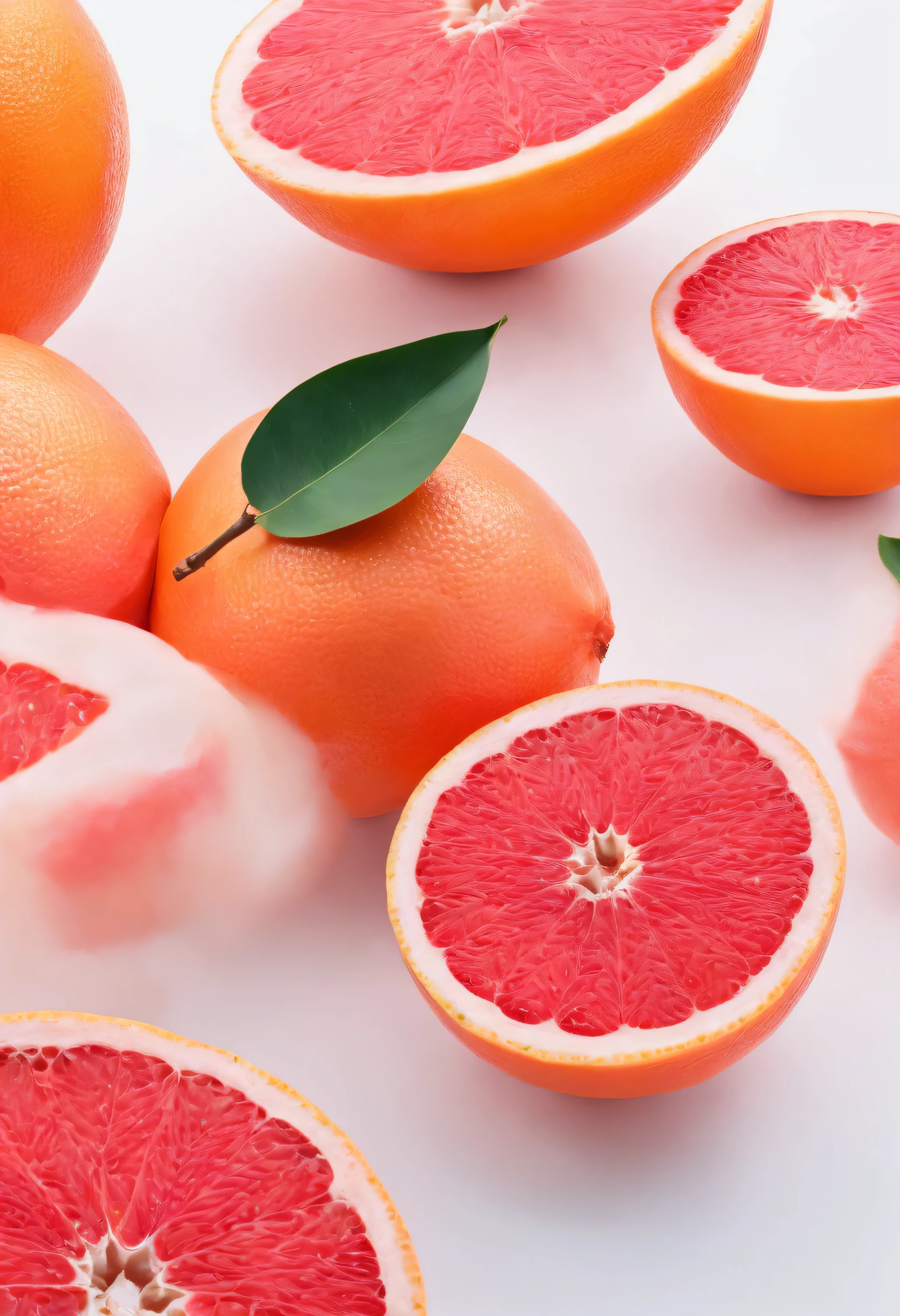 grapefruit, white background, product photo, food photography, magazine photo