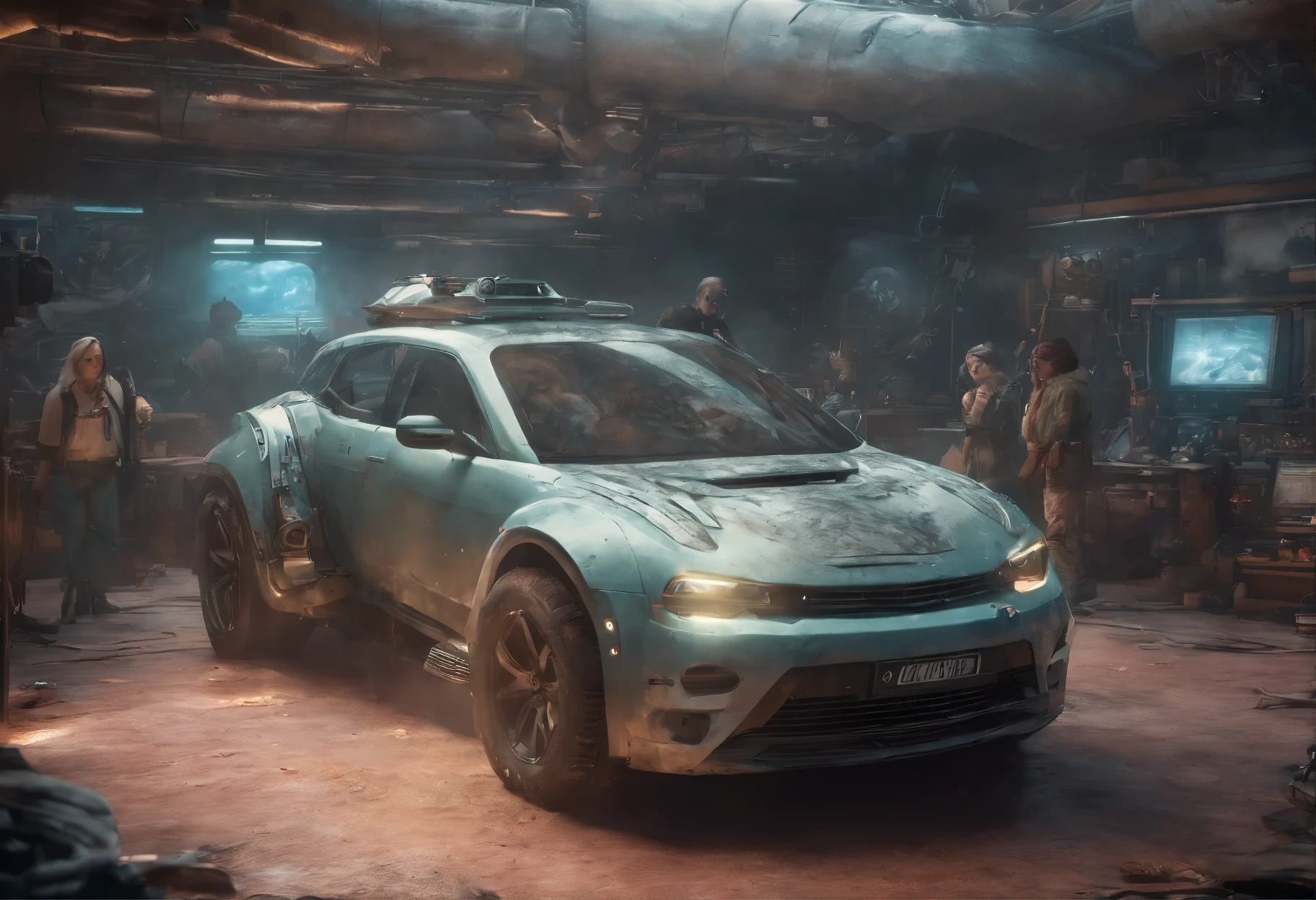 (best quality,4k,8k,highres,masterpiece:1.2),ultra-detailed,(realistic,photorealistic,photo-realistic:1.37),fantastic world,dream like world,dinosaurs,unicorns,ninjas,wonderous landscapes,airships,giant cyberpunk city,illustrations,sharp focus,physically-based rendering,professional, vibrant colors,portraits,horror,anime,sci-fi,photography,concept artists,pastel colors,studio lighting,mysterious light