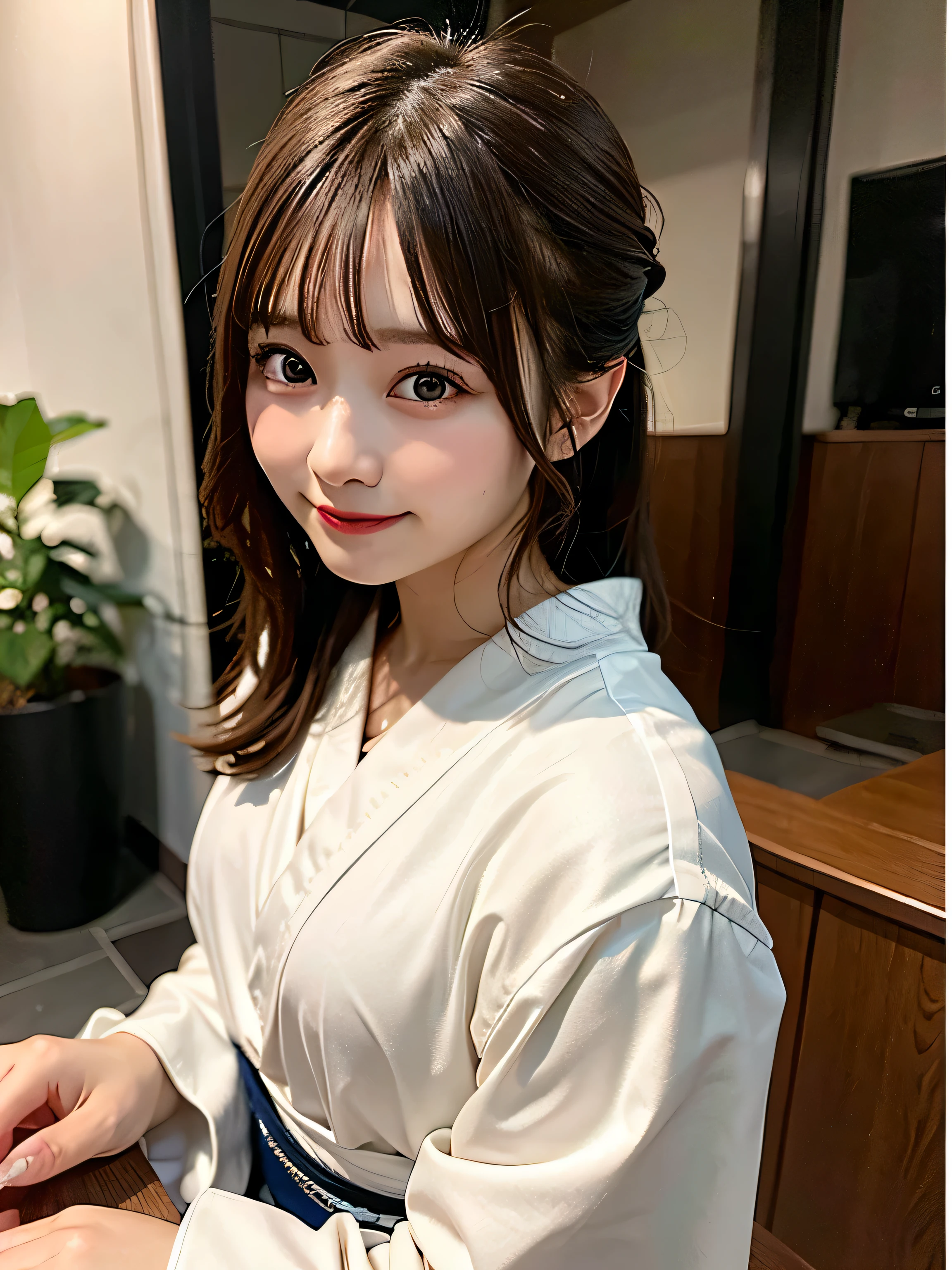 (8k, RAW photo:1.2)detailed face and eyes,最high quality, ultra high resolution, very detailed ,intricate details ,table top ,pretty girl , soft light like a movie, hyper detail,sharp focus, high quality,yukata,  dripping from,