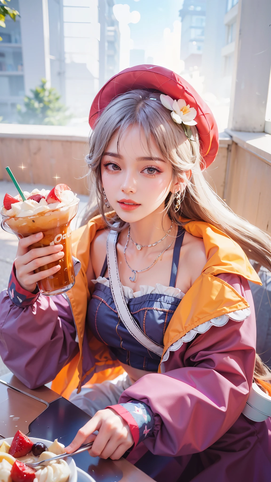 (8k, RAW photo, photorealistic:1.25) ,( lipgloss, eyelashes, glosace, glossy skin, best quality, ultra highres, depth of field, chromatic aberration, caustics, Broad lighting, natural shading,Kpop idol) looking at viewer with a serene and goddess-like happiness,