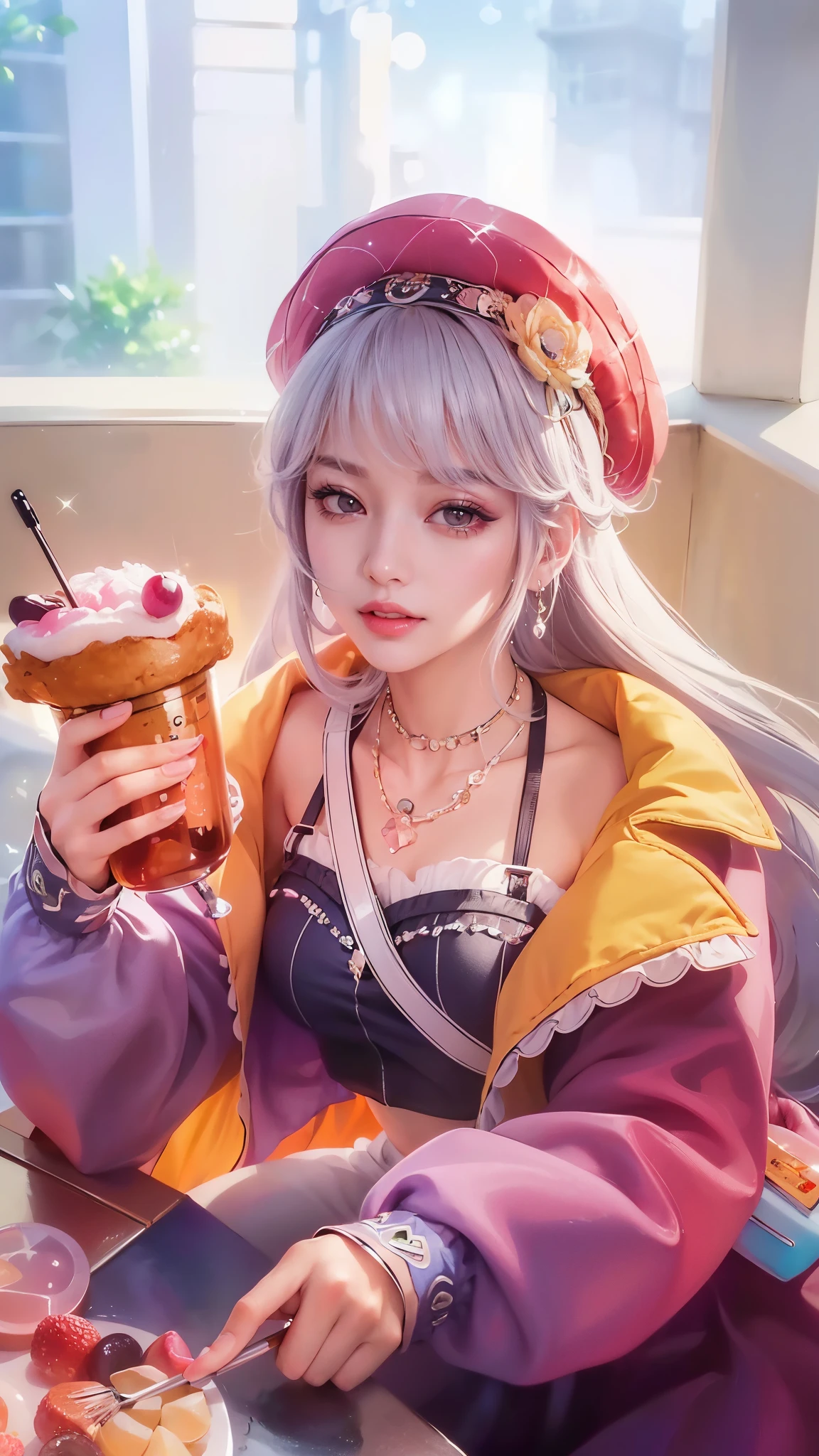 (8k, RAW photo, photorealistic:1.25) ,( lipgloss, eyelashes, glosace, glossy skin, best quality, ultra highres, depth of field, chromatic aberration, caustics, Broad lighting, natural shading,Kpop idol) looking at viewer with a serene and goddess-like happiness,