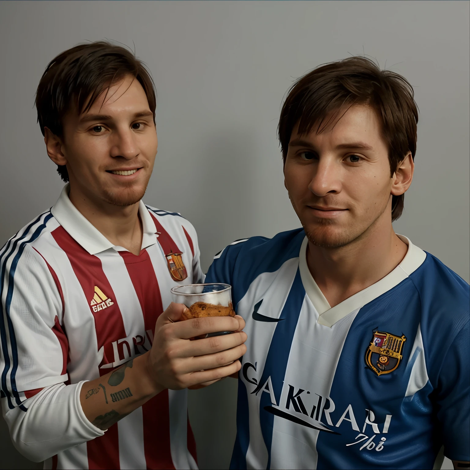 Messi with tereré in his hand animated images