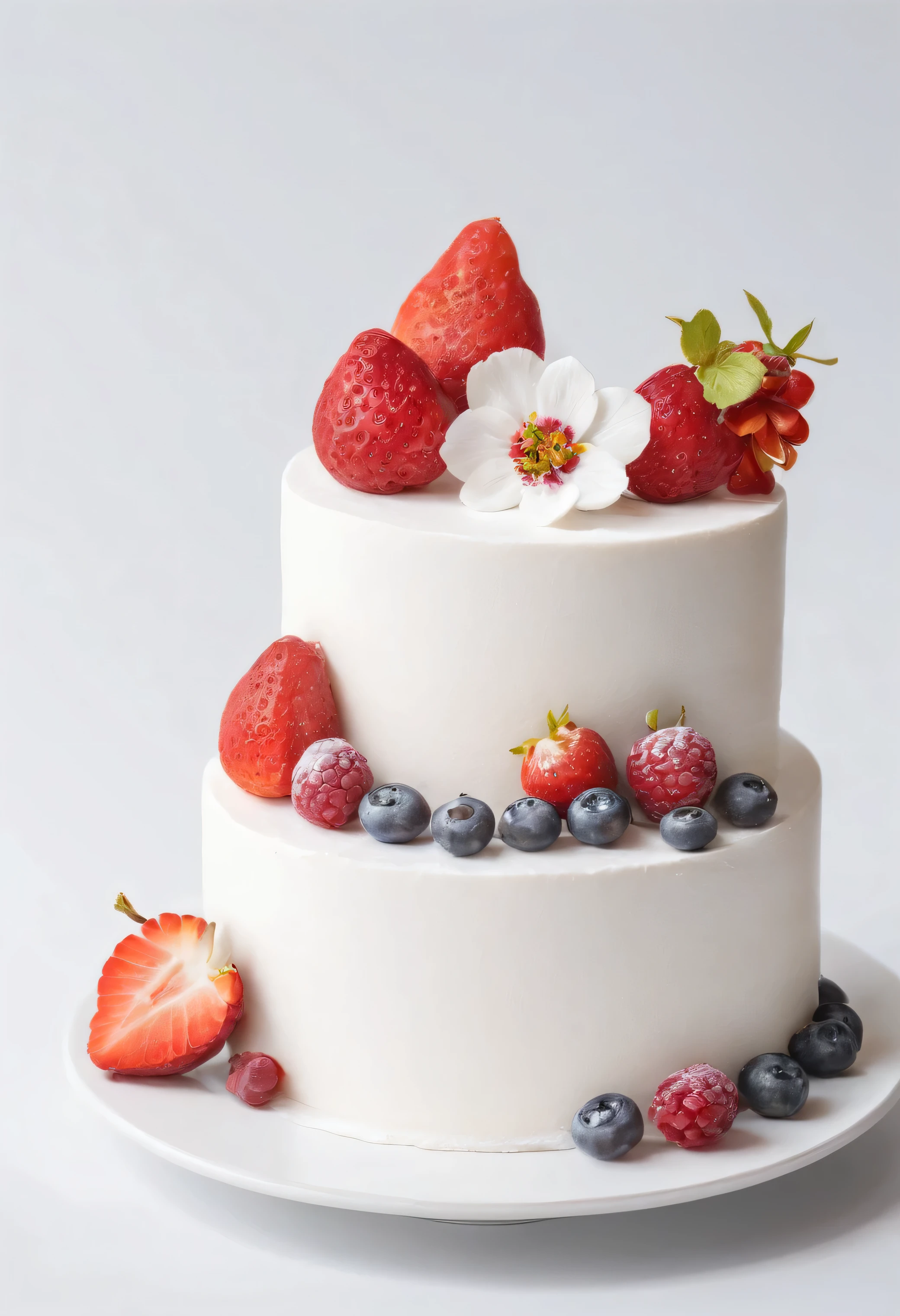 a piece of cake, white background
