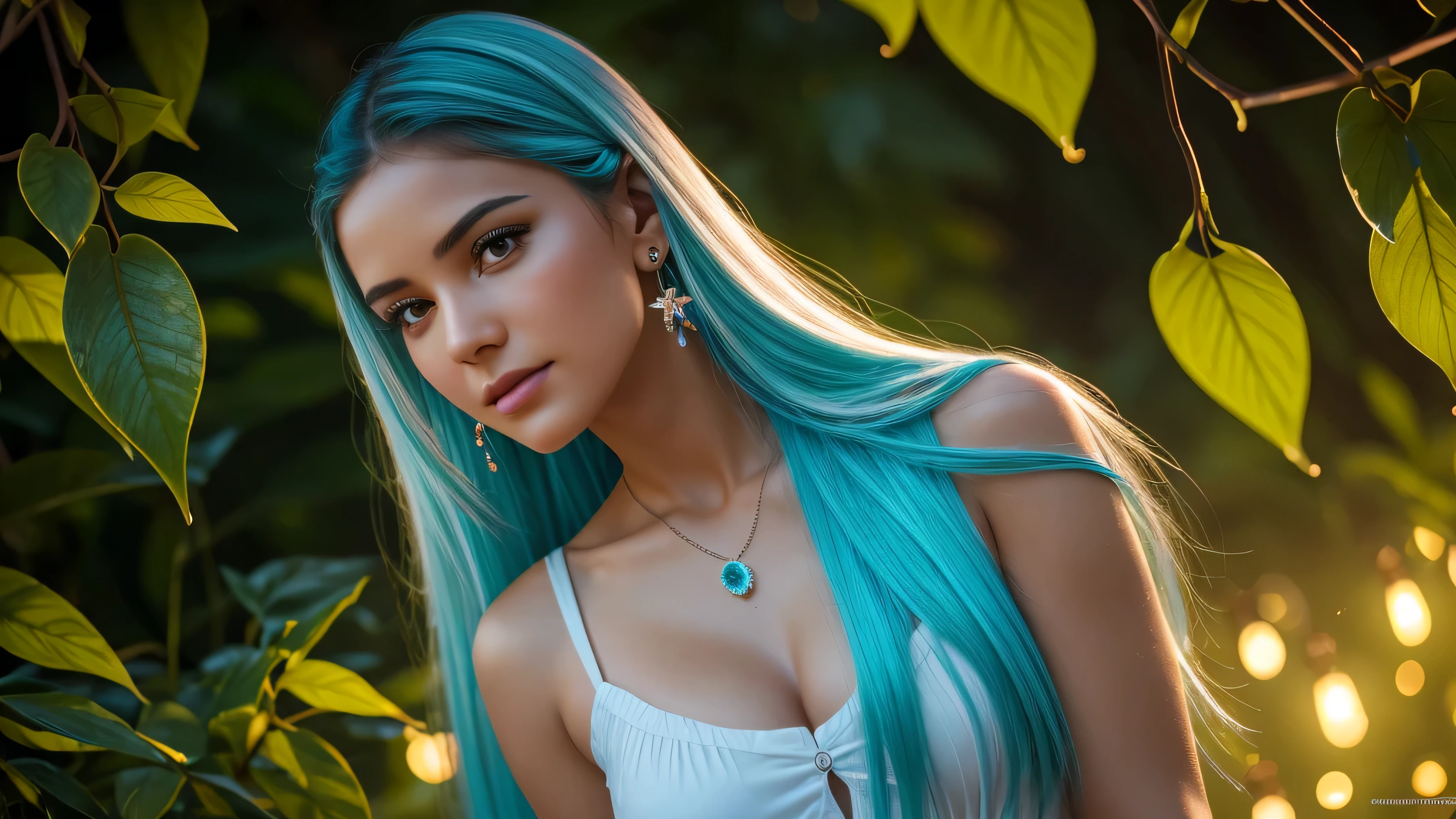Beautiful realistic girl with BRIGHT WHITE-TURQUOISE yellow long hair...seductive pose and gestures,..... ,Close-up of clean skin with detailed skin ,full length,in a short miniskirt,on an orange background ,Against the background of the starry sky,bright makeup,EARRINGS WITH GLITTERS,two-leaf gray flower,translucent speckled bifoliate gray,Bioluminescent - Ultra High Quality 8K Music Equalizer, high contraст, rich colors, soft light, Super detailed photos. ultra high quality 8K, high contraст, noise reduction, яркие rich colors.. high quality, 8k Ultra HD, high contraстhigh quality,мягкие close focus,very beautiful flower, translucent red lily of the valley with dew drop flower, bioluminescent flower glows and shimmers, he grows in a mysterious forest, shrouded in mystery, Сверхhigh quality 8k, high contraст, rich colors, soft light, Ultra-detailed photos. Сверхhigh quality 8k, high contraст, noise reduction, bright rich colors.. high quality, 8k Ultra HD, high contra
