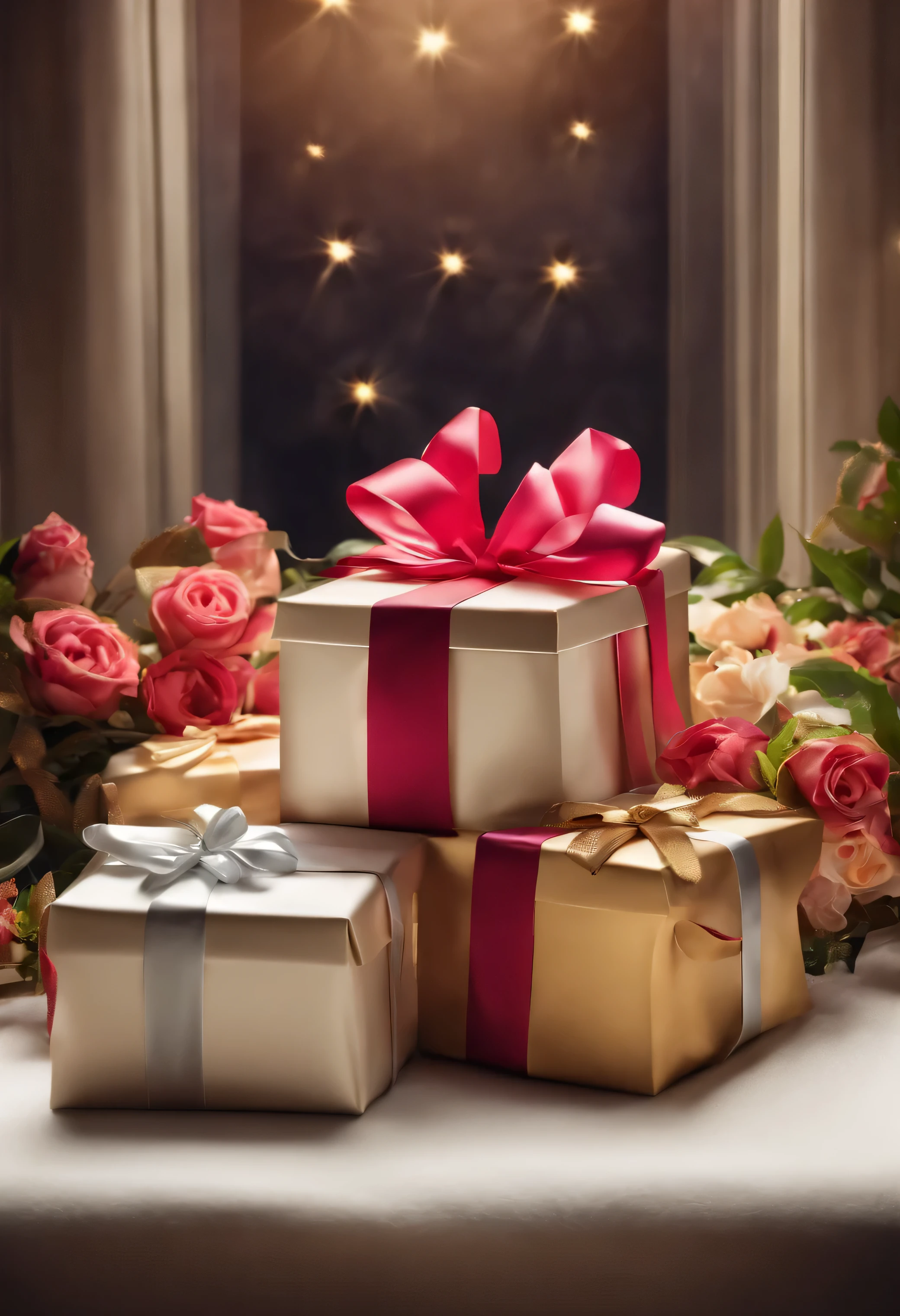 gift box, white background