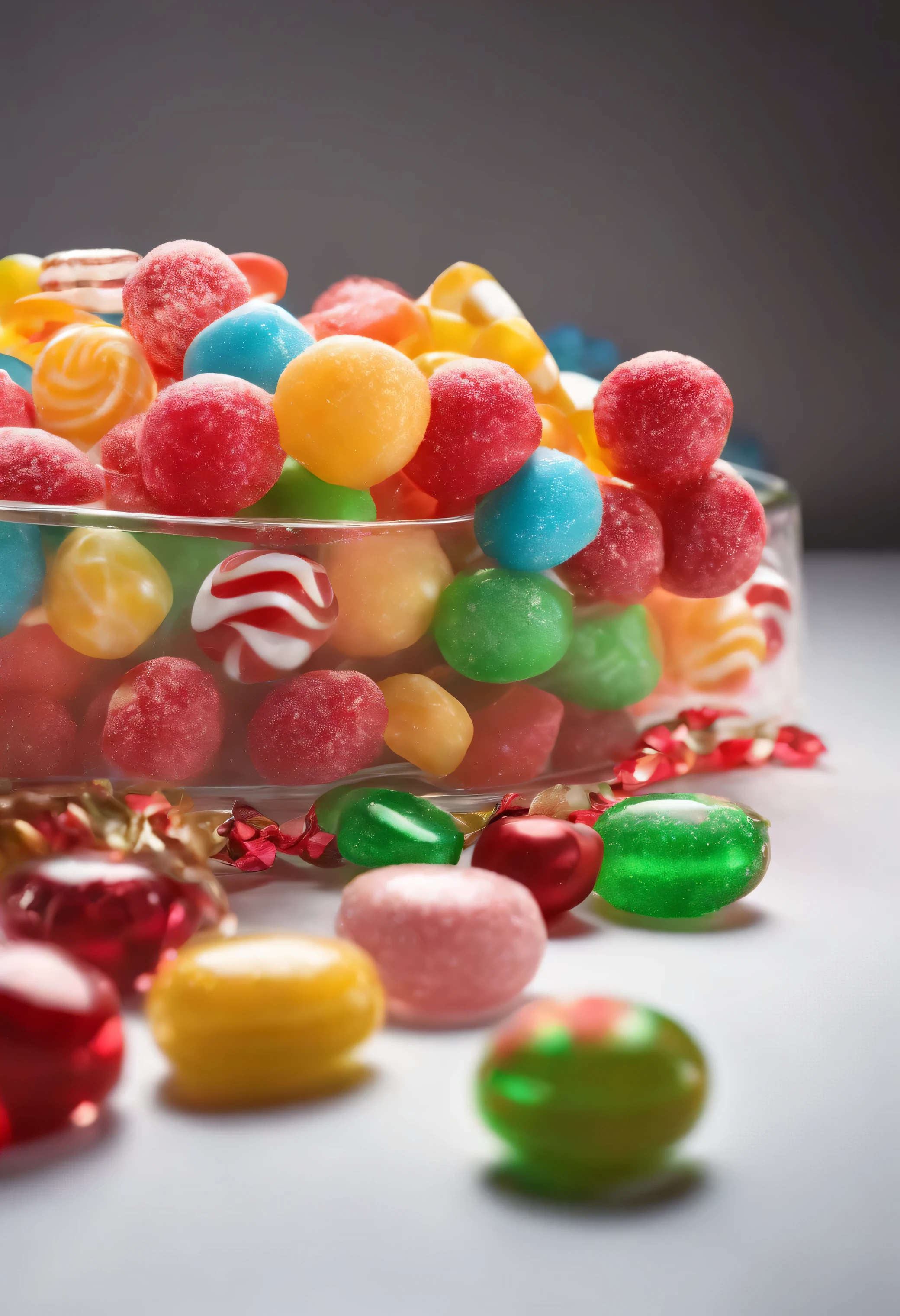 candy gifts, white background
