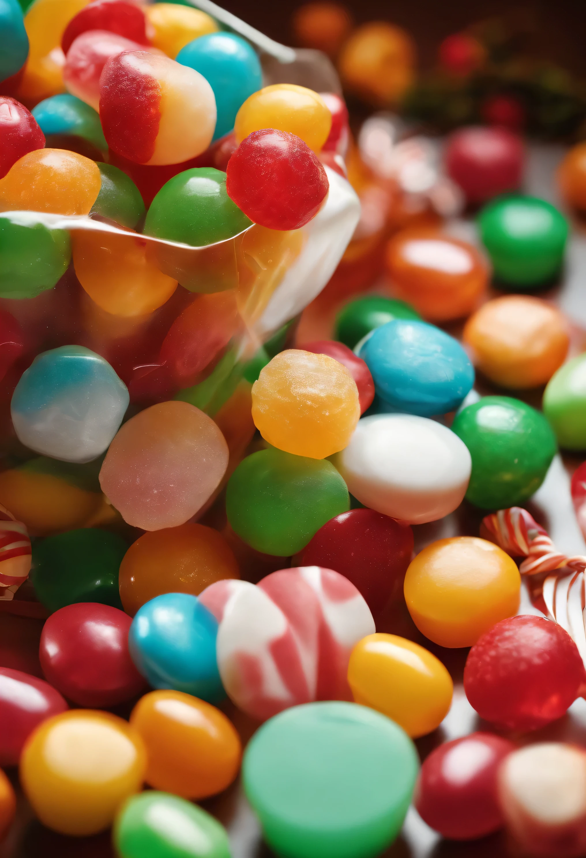 candy gifts, white background
