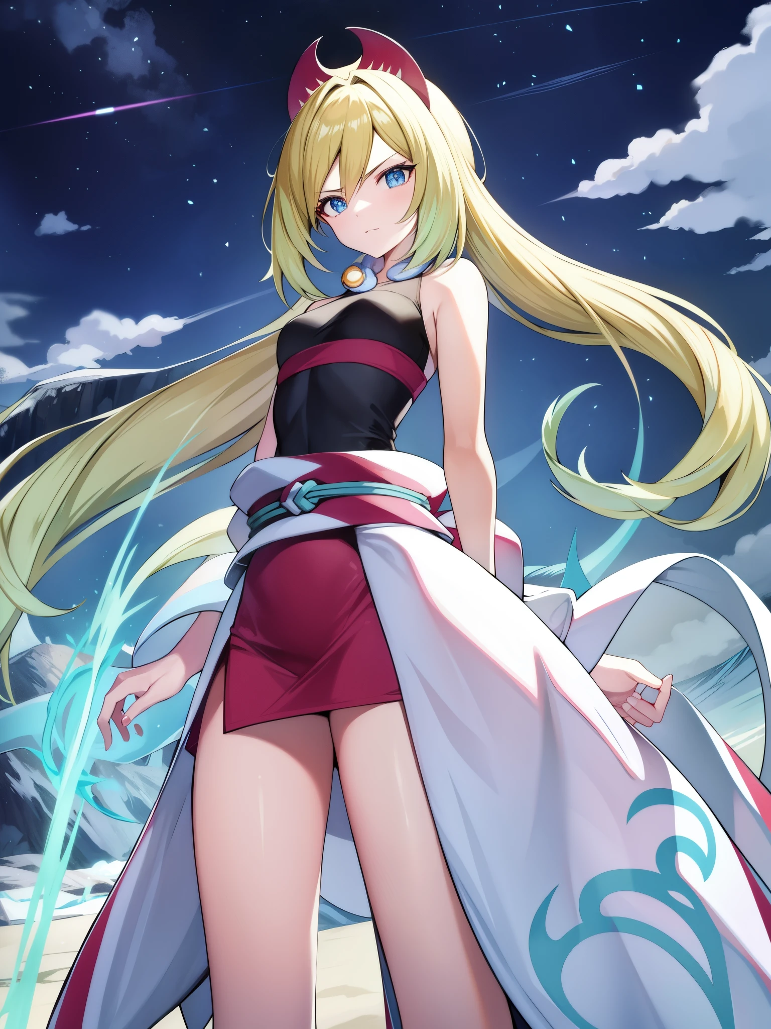 Pokémon、volcano、Extremely cold pure white frozen ground、Kai、Pokémon LEGENDS Arceus、The girl who is the leader of the Shinju group。First person is「I」。He has a serious and manly personality.、We cherish the fearlessness of the vast expanses of the Jade region.。The color is inspired by pearls with a prominent red color.、She wears skimpy clothes reminiscent of southern people.、He stands out in Jade, where most people wear thick clothing due to the cold climate.。暑がりでvolcanoに来たときには完全にへばっていた。Stones are embedded in rings such as collars.、