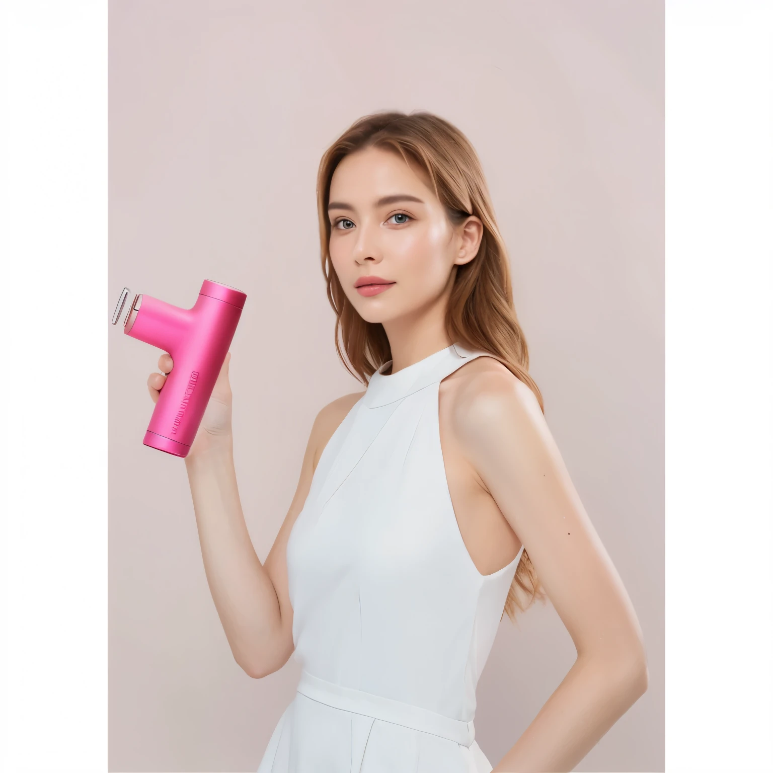 hold the product with your right hand