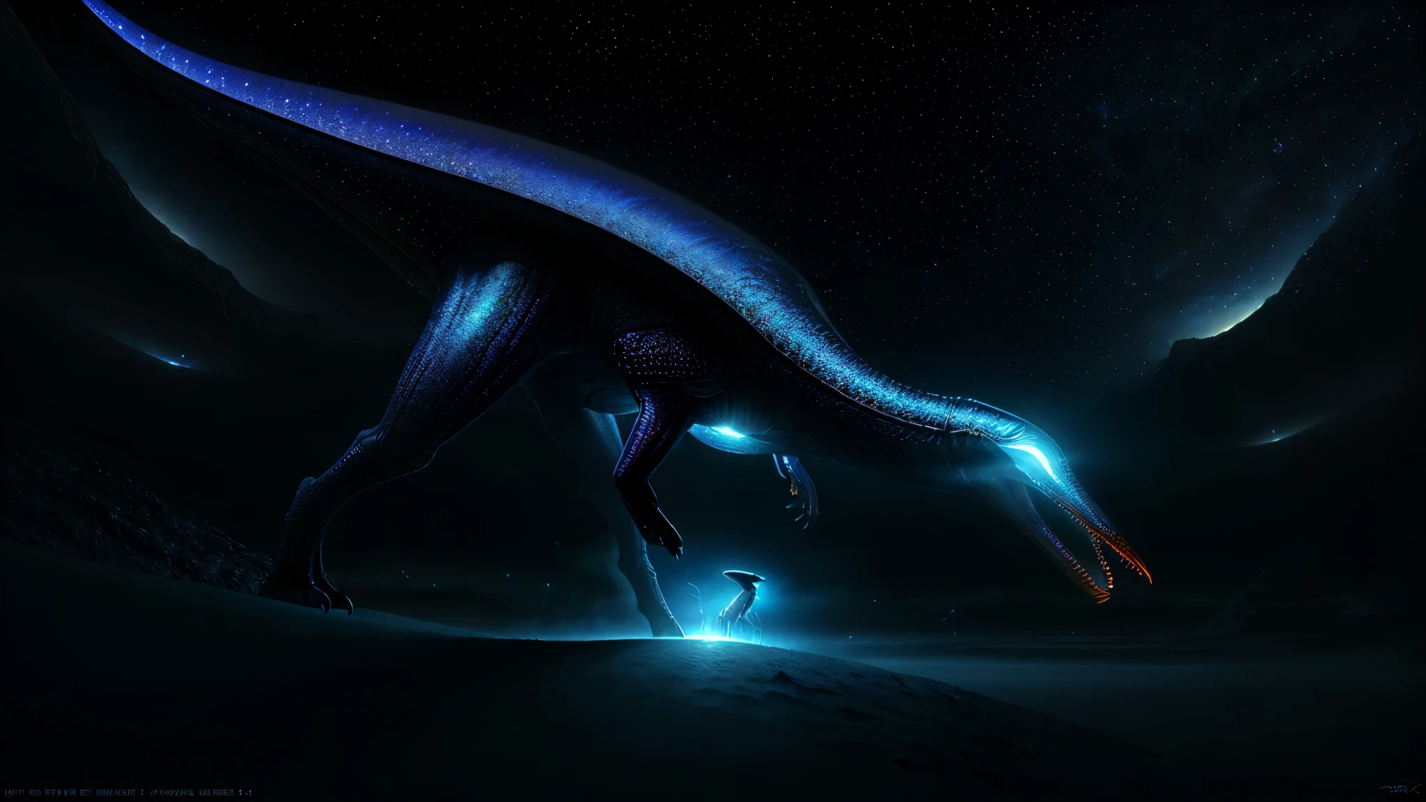 (best quality,4k,8k,highres,masterpiece:1.2),ultra-detailed,realistic,alien animal,extraterrestrial creature,unknown species,dramatic lighting,vivid colors,unearthly landscape,sci-fi