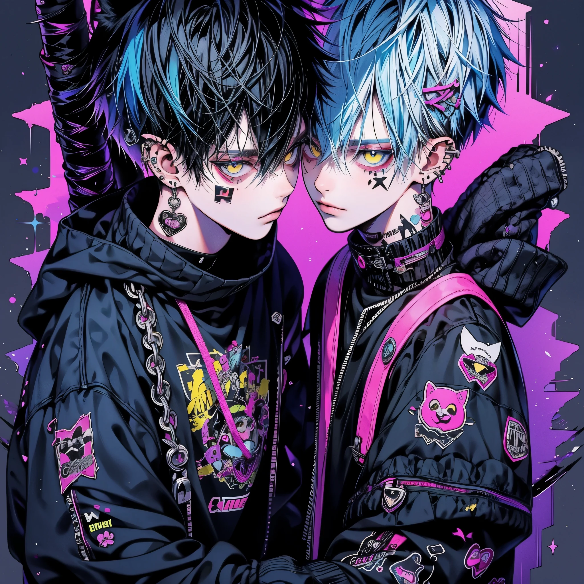 Highest quality,Cool boys,Charm,Black Hair,Short Hair,Gray Eyes,Staring at the audience,Wearing a hoodie,Hood down,One person,alone,Perfect Face,Soft look,smile