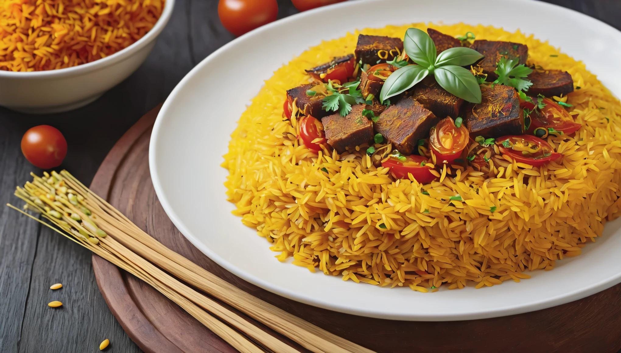 Transport yourself to the vibrant streets of the Middle East with a tantalizing journey through the flavors and colors of Machbous! Imagine a picturesque scene: a steaming pot bubbling with fragrant spices, golden grains of rice glistening in the sunlight, and tender pieces of succulent meat dancing amidst a symphony of flavors. Picture the intricate layers of saffron-infused rice, mingling with caramelized onions, juicy tomatoes, and a hint of citrusy zest, all crowned with a garnish of fresh herbs that tantalize the senses.
Capture the essence of this culinary masterpiece in a stunning photograph: the rich hues of crimson tomatoes, the golden strands of saffron weaving through the rice, and the inviting aroma that beckons you closer. Let the beauty of Machbous unfold before your eyes, inviting you to savor every bite and experience the warmth and hospitality of Middle Eastern cuisine. Share with us your culinary adventure through a lens of beauty and passion, as Machbous takes center stage in a visual feast for the senses