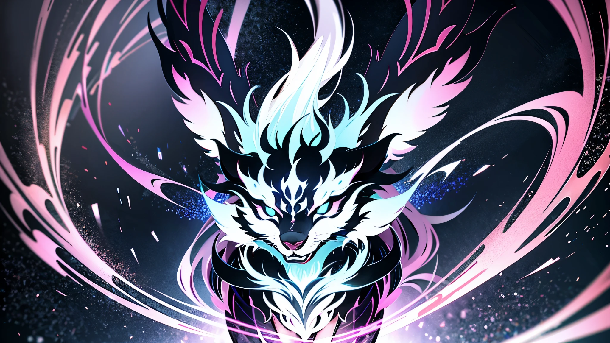 Generate an image of a quadruped creature, with slender legs ending in multi-faceted crystalline hooves, a body covered in bioluminescent fur that shifts in color, a cluster of glowing orbs of different colors hovering above its body as sensory organs, and a pair of ethereal wings made of pure light sprouting from its back.