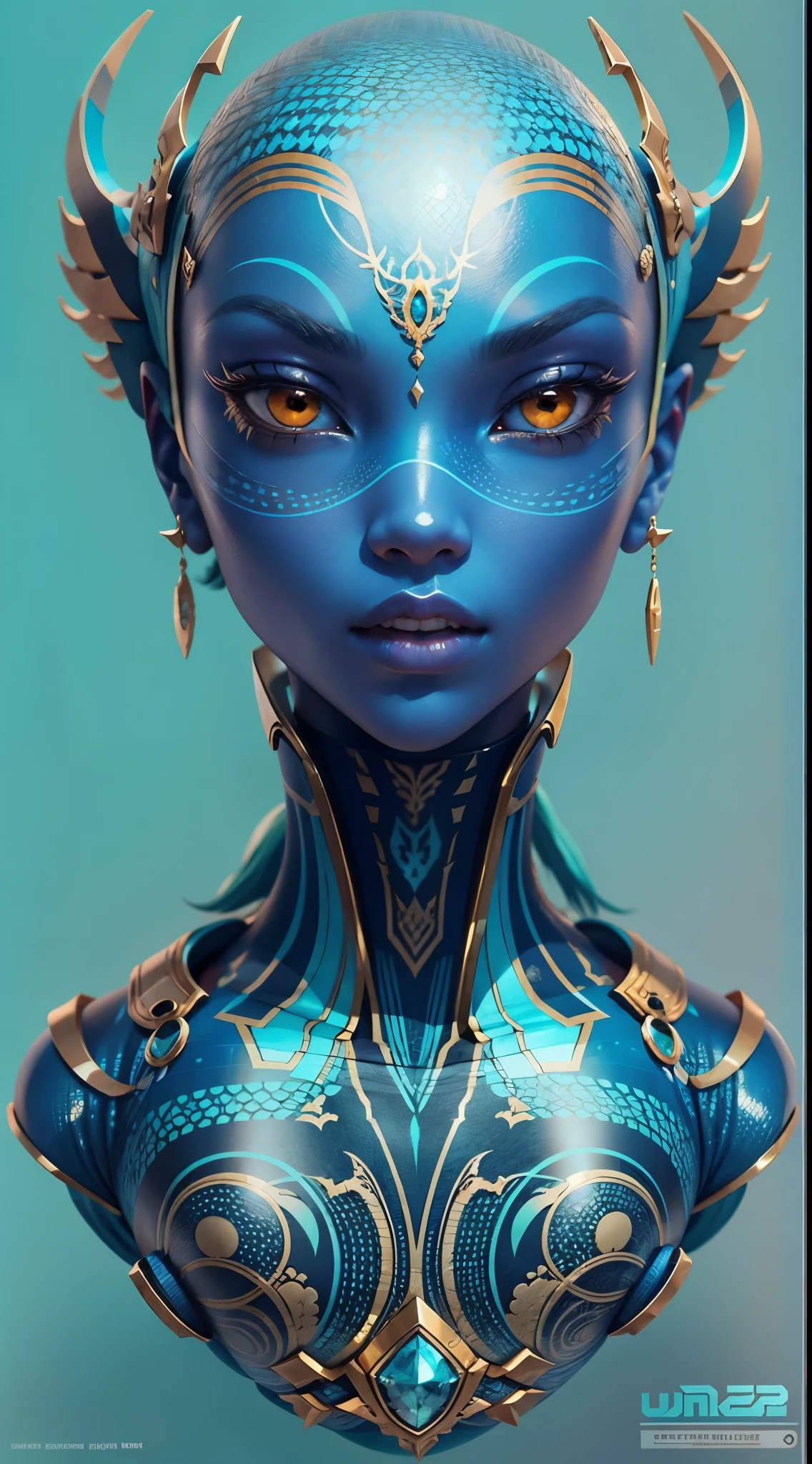 Create hyper-verbose, Best quality, A high-resolution masterpiece,Depict umbra elements,Non-humanoid alien creatures,Exudes perfect blue energy, Highqualityshadow, Photorealistic,