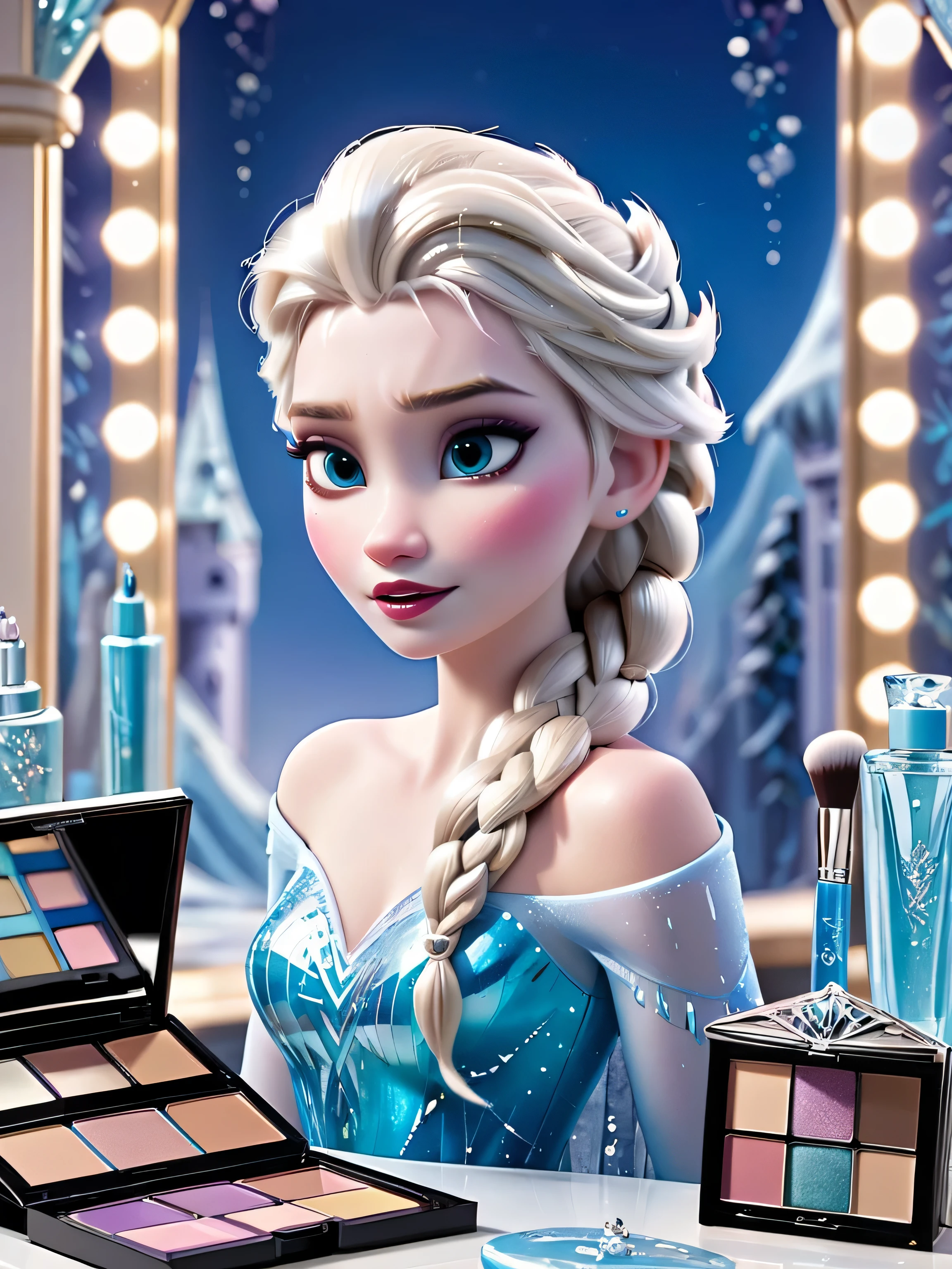 elsa makeup products in disney style