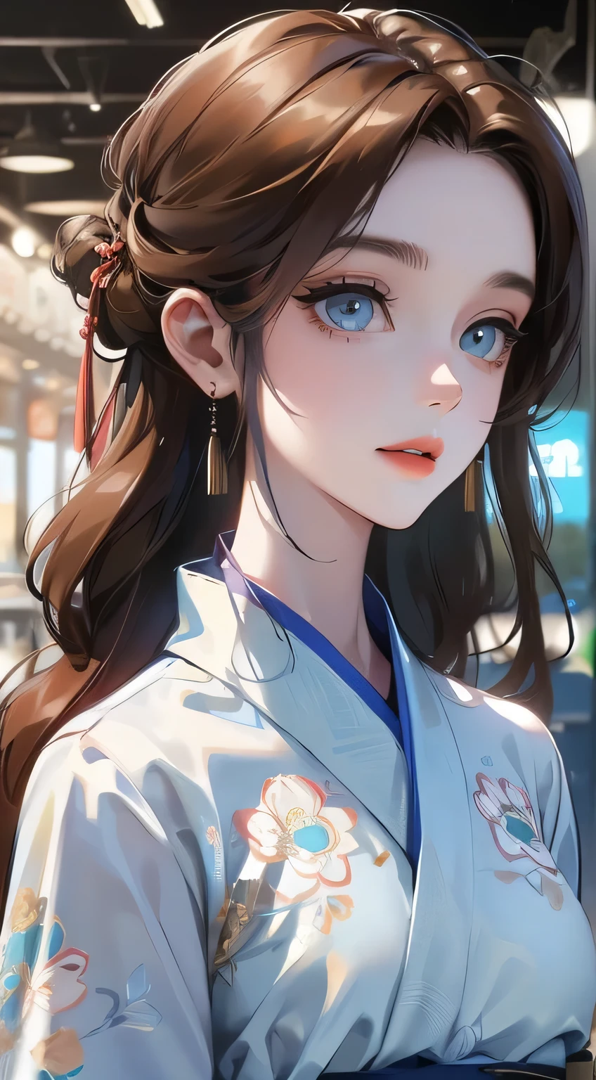 Best quality at best,tmasterpiece,illustratio,an extremely delicate and beautiful,The is very detailed,CG,unity,8k wallpaper,astounding,finely detailled,tmasterpiece,Best quality at best,offcial art,Very detailed CG unity 8k wallpaper,absurderes,Incredibly Ridiculous res,hugefilesize,ultra - detailed,A high resolution,The is very detailed,Beautiful detailed girl,very detailed eyes and faceeatiful detailed eyes,light in face,(Hanfu:1.1),1girll,full bodyesbian,full bodyesbian,shot of,,tmasterpiece,1girll,solo,brunette color hair,white dresses,,white thighhig,lake,dampness