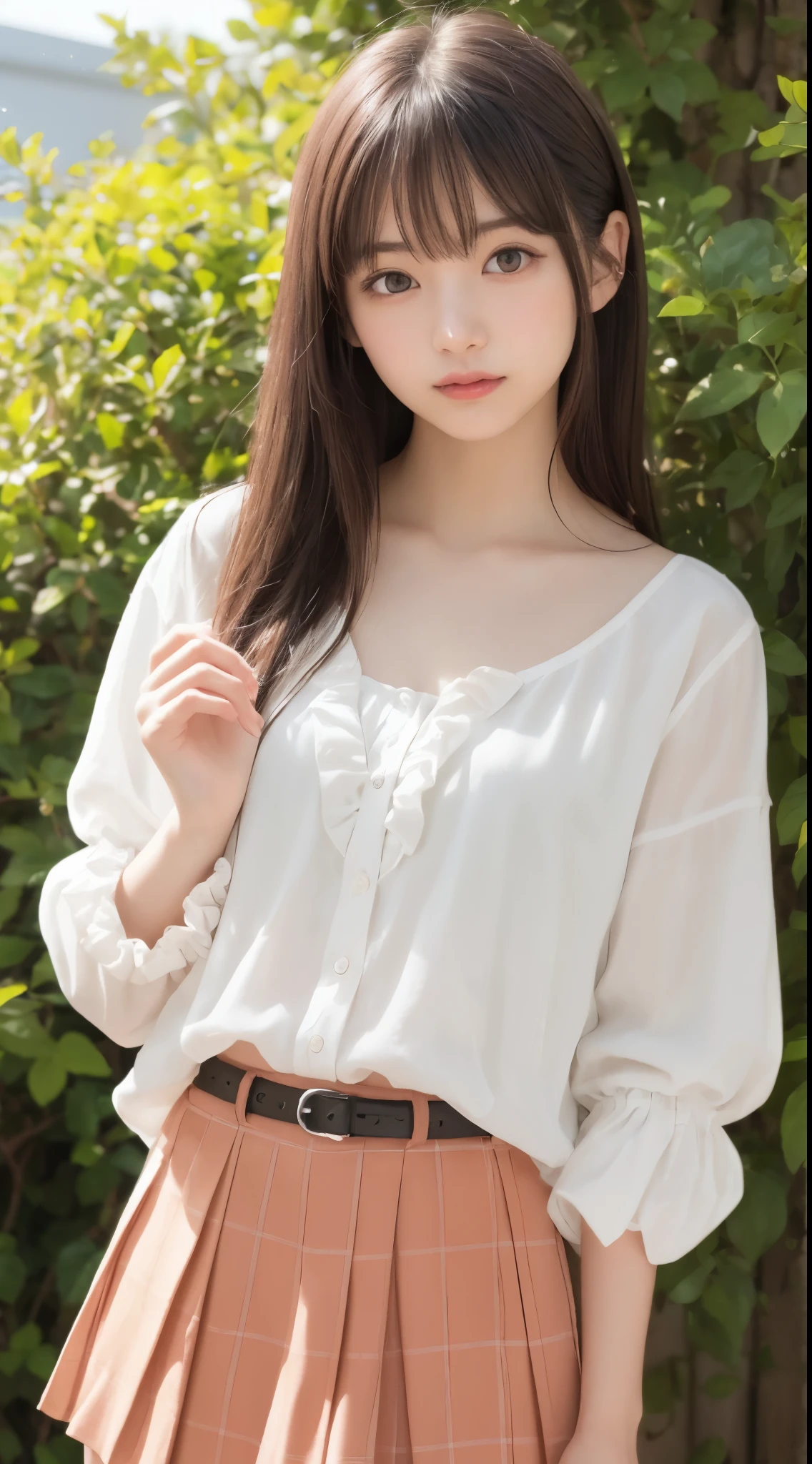 Smile、night、original photography、(((ultimate beauty portrait)))、((sparkling skin))、1 girl、Beautiful 15 year old girl from Prague、bright expression、((brown hair))、()、(frilly skirt:1.5)、((Big eyes sparkling like gems))、cardigan、open your clothes、even、Glowing and radiant skin、(medium hair)、(silk ponytail)、( permanent)、(from below)、under skirt、(from below看内衣的特写)、Eyeliner、beautiful bangs、hair between eyes、((Masterpiece、quality、Super detailed、movie light、intricate details、high resolution、Very detailed))、background for this、8 kood、digital SLR、soft light、高quality、film grain、XT3 、shallow view deep、natural soft light、Kamimei、plump bust