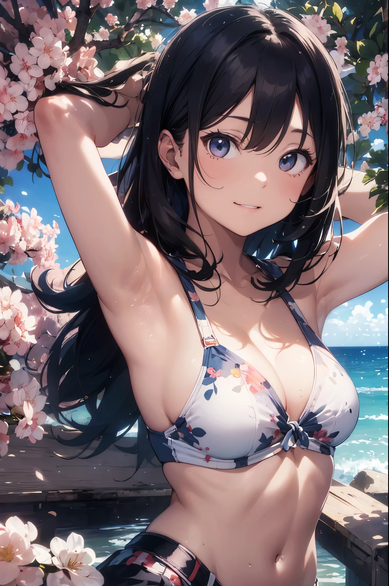 High resolution、
one beautiful young woman、
(soft saturation:1.3)、(white skin:1.2)、
(非常にdetailed background、detailed background)、Bokeh、
break,Portrait of a smiling girl。Seen from the front、The composition is symmetrical。
Look straight ahead with serious eyes、break
towel wrap、towel wrap、medium breasts、
outside the house、Uncharted、null、Light of the sun、Scenery of cherry blossom trees、
strong light、with front light、
(ager:1.3)、(cowboy shot:1.2)、Break angle from the front、
looking at the viewer、red bikini,
dynamic pose、
sitting in front of a cherry tree、seaweed、seaweed、seaweed、seaweed、seaweed、seaweed、