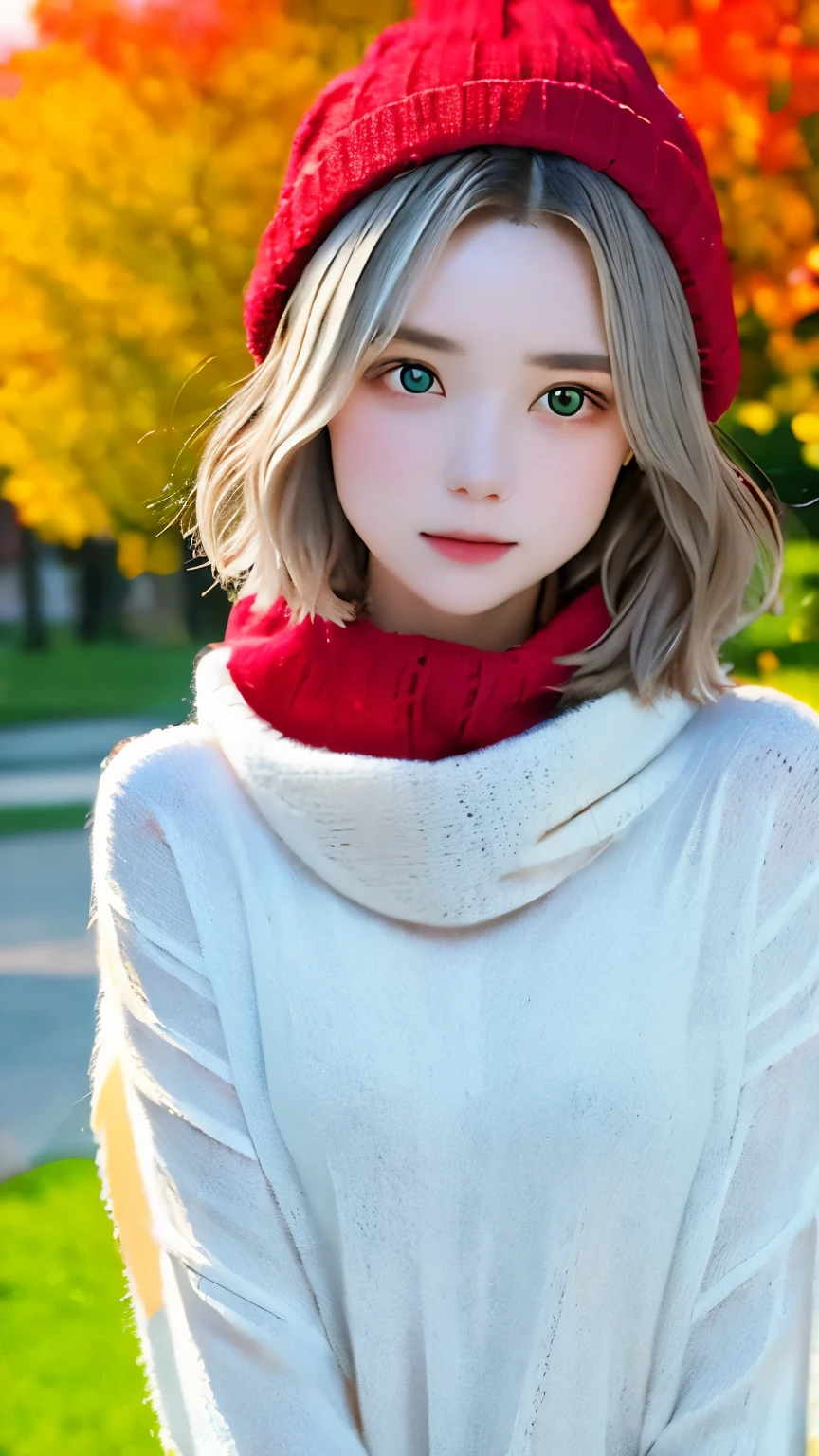 ((No makeup、close your mouth:1.2))、(realistic、Photoreal、super detailed、best detailed skins、highest quality、masterpiece、超A high resolution)、cute russian woman、17 years old、high school girl、young girl、1 girl、have bangs、ash blonde:1.7、double eyelid、drooling eyes、Japanese style face、purity、double teeth、realistic肌タイプ、thick muffler、Gray muffler、fluffy hair、((There&#39;s hair in the scarf:1.3))、red cheeks、The wind is blowing、It&#39;s snowing、night、illumination、lighting from behind