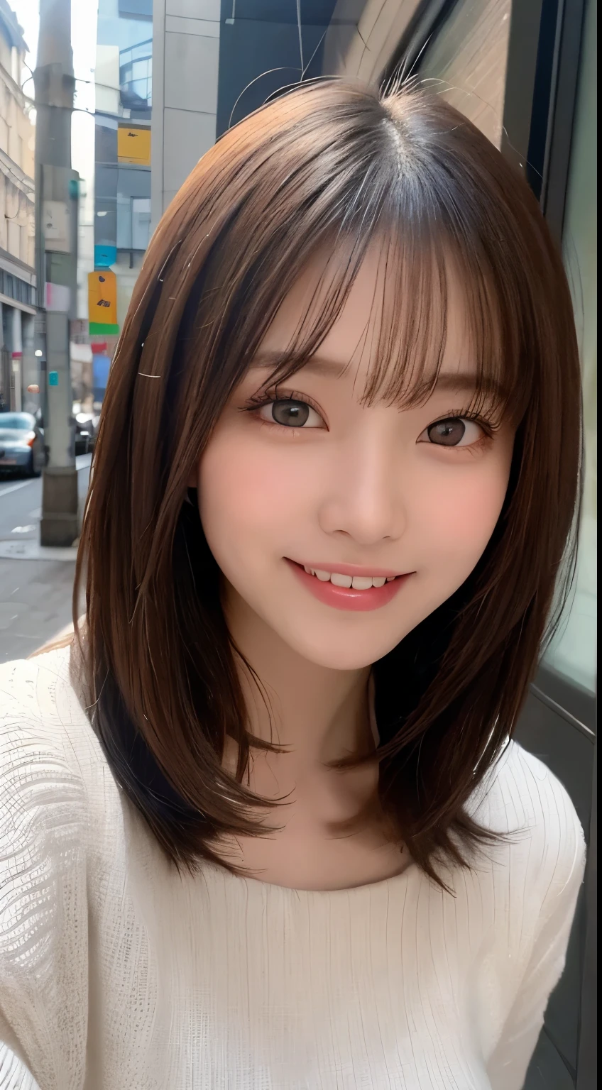 table top, highest quality, shape, Super detailed, finely, High resolution, 8k wallpaper, 完璧なダイナミックな構shape, beautiful and detailed eyes, winter dress,medium hair, small breasts, natural color lip, random sexy pose,smile,big city、20 year old girl、midnight、美しくdetailed face、perfect and beautiful face,Big eyes、RAW photo、spread your arms and legs wide、Express your best mood with your whole body、beautiful and detailed eyes、small face、beautiful duplex、slim face and style、 (get closer to the face, enlarge the face, face focus:1.0), break, (masterpiece, highest quality, Super detailed, detailed face, 8k)、real photos、perfect and beautiful face、blur the background、 (get closer to the face, enlarge the face, face focus:1.0), break, (masterpiece, highest quality, Super detailed, detailed face, 8k)、real photos、perfect and beautiful face、blur the background、smile