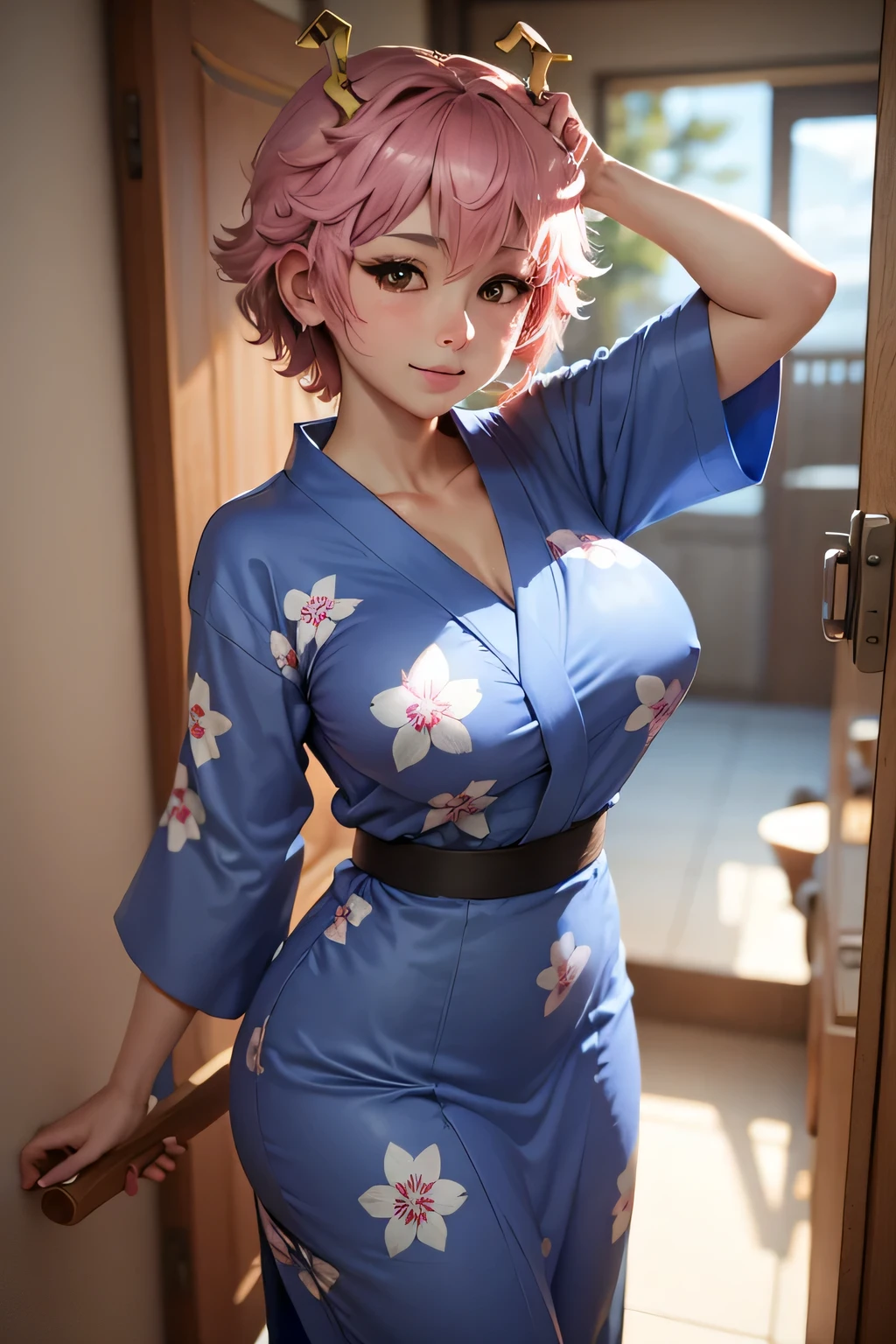 blue yukata