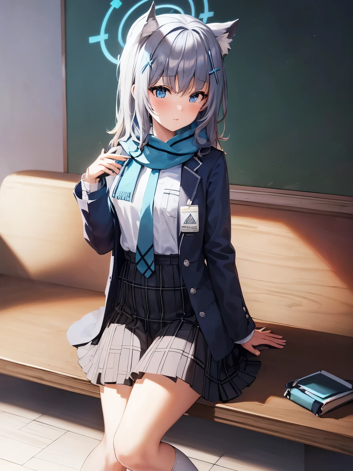 shiroko (blue archive), highres,masterpiece, best quality, masterpiece,highres,best quality,8k, (((wallpaper)))